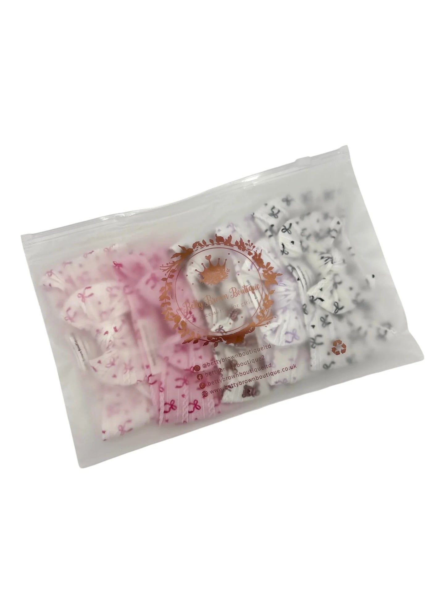 Bow Obsessed Bundle of 5 Smaller Bow Cable Knit Headbands Suitable From Newborn - Image 7006