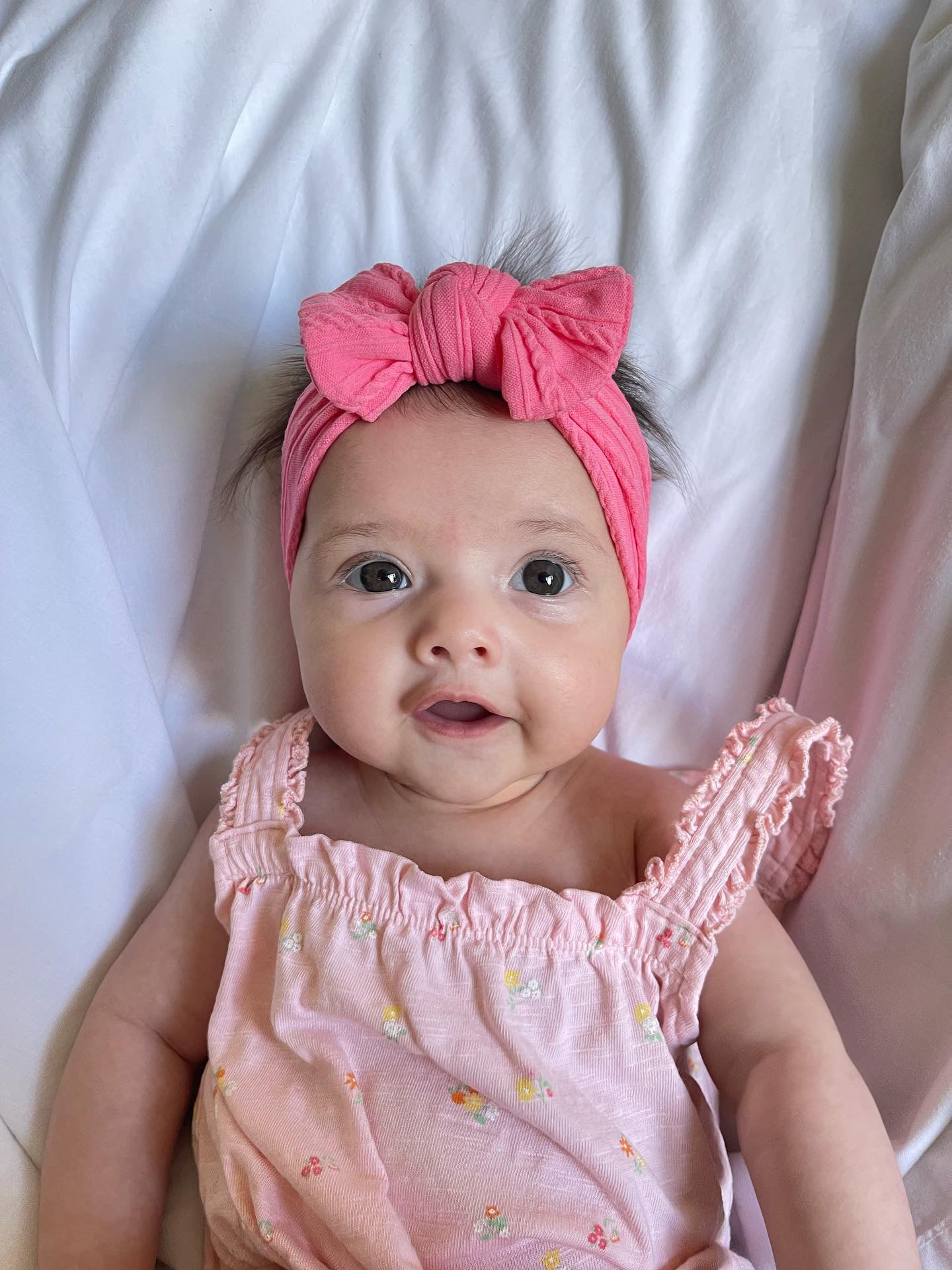 Watermelon Smaller Bow Cable Knit Headband