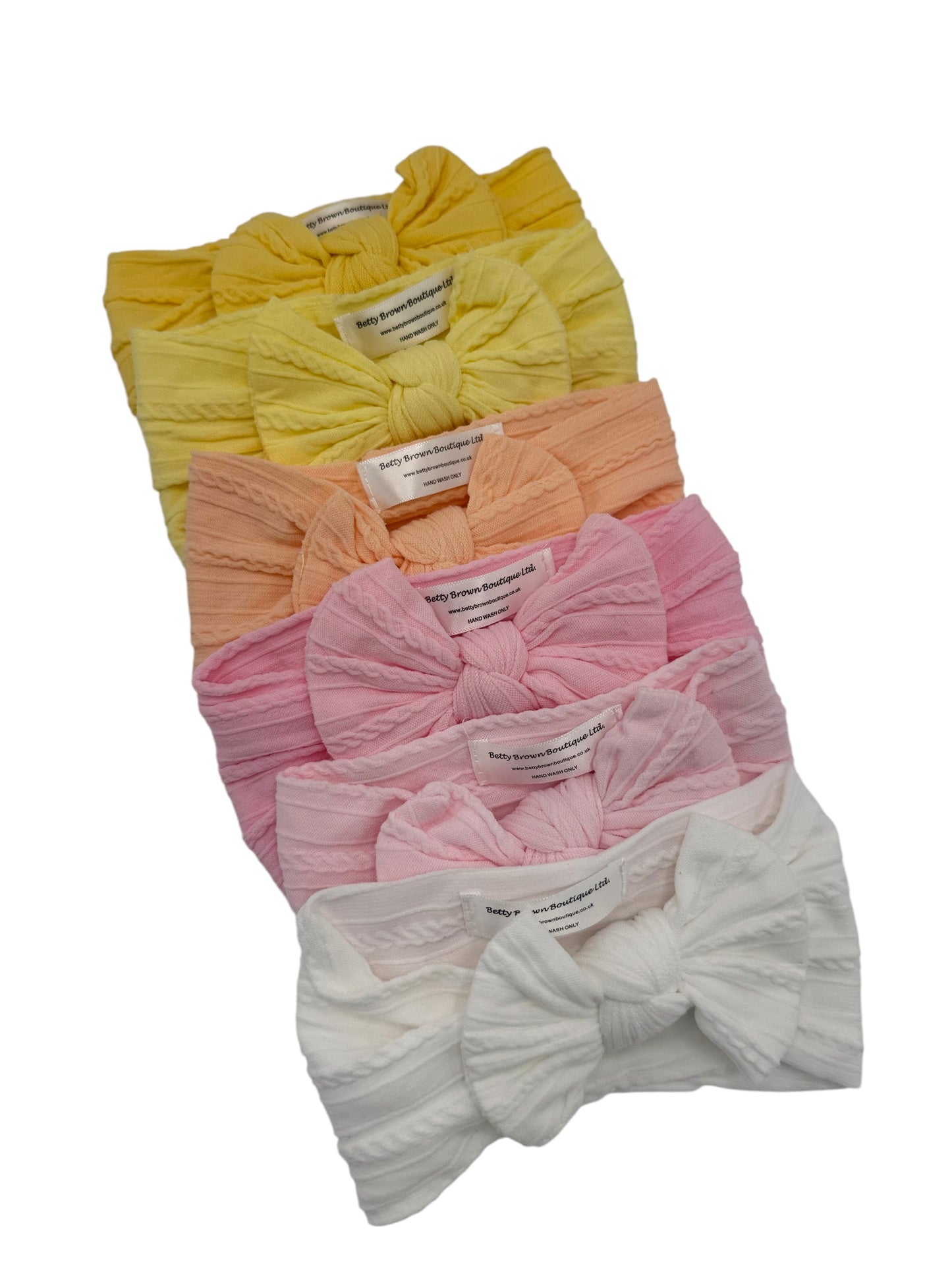 Imperfection Bundle Of 6 Smaller Bow Cable Knit Headbands