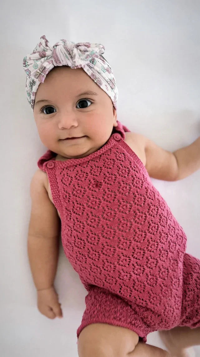 Butterfly Pattern Smaller Bow Cable Knit Headband