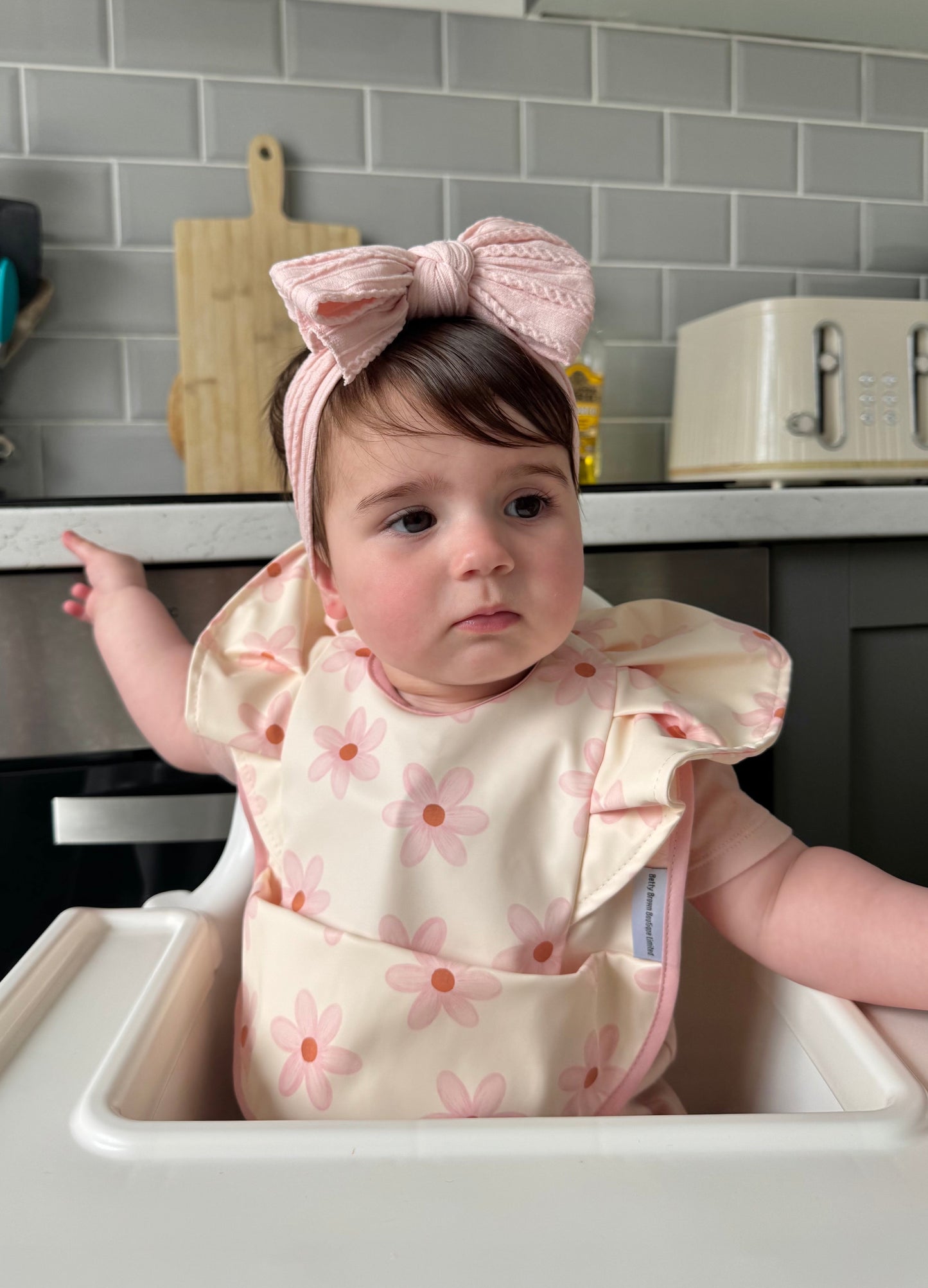 Pink Boho Daisy Bib Bow Bundle