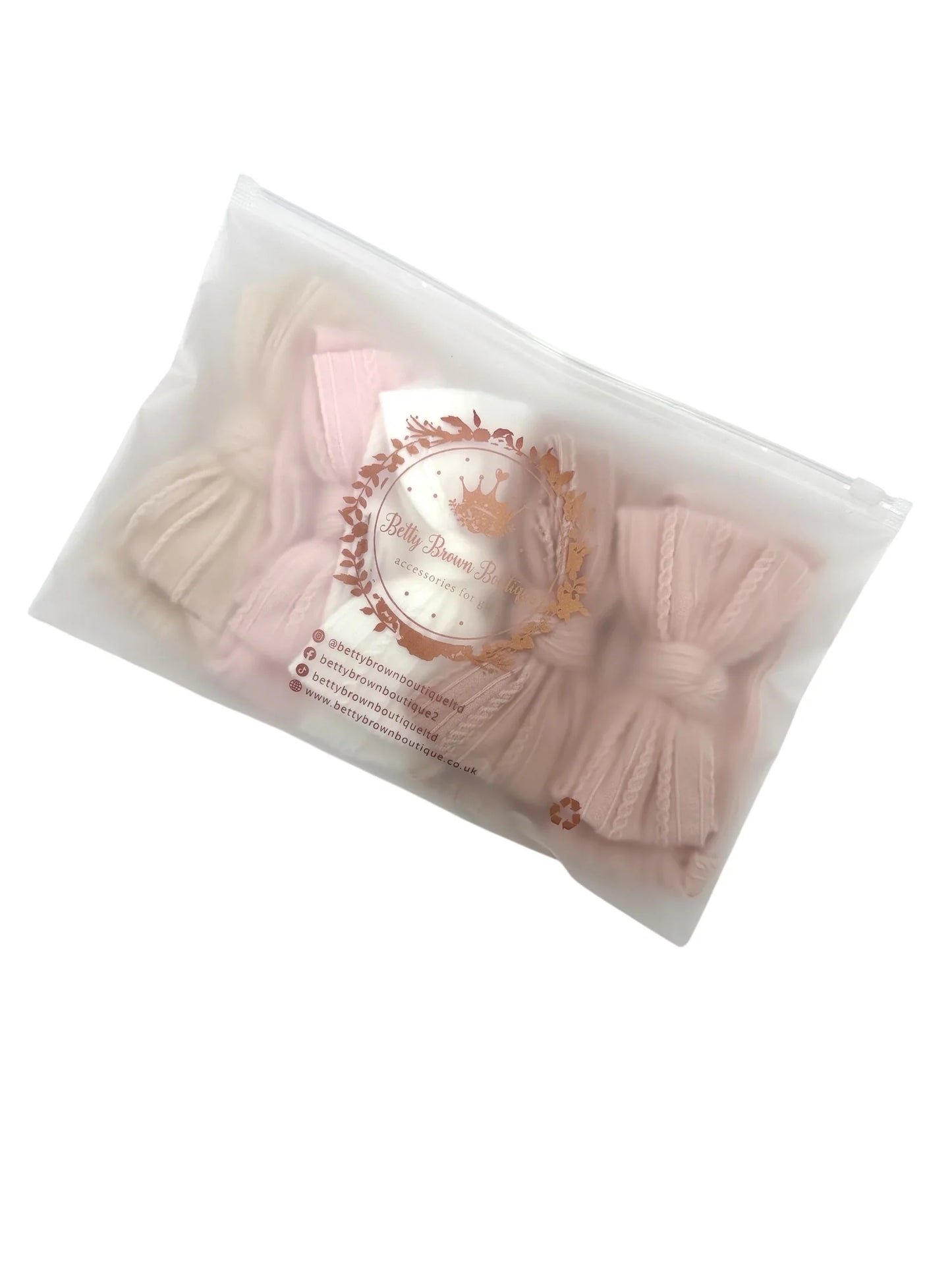 Newborn Favourites Bundle Of Larger Bow Cable Knit Headbands (Suitable From Newborn)