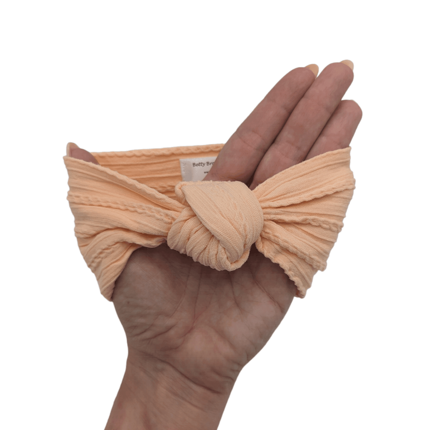 Light Nectar Cable Knit Knot Headwrap - Betty Brown Boutique Ltd