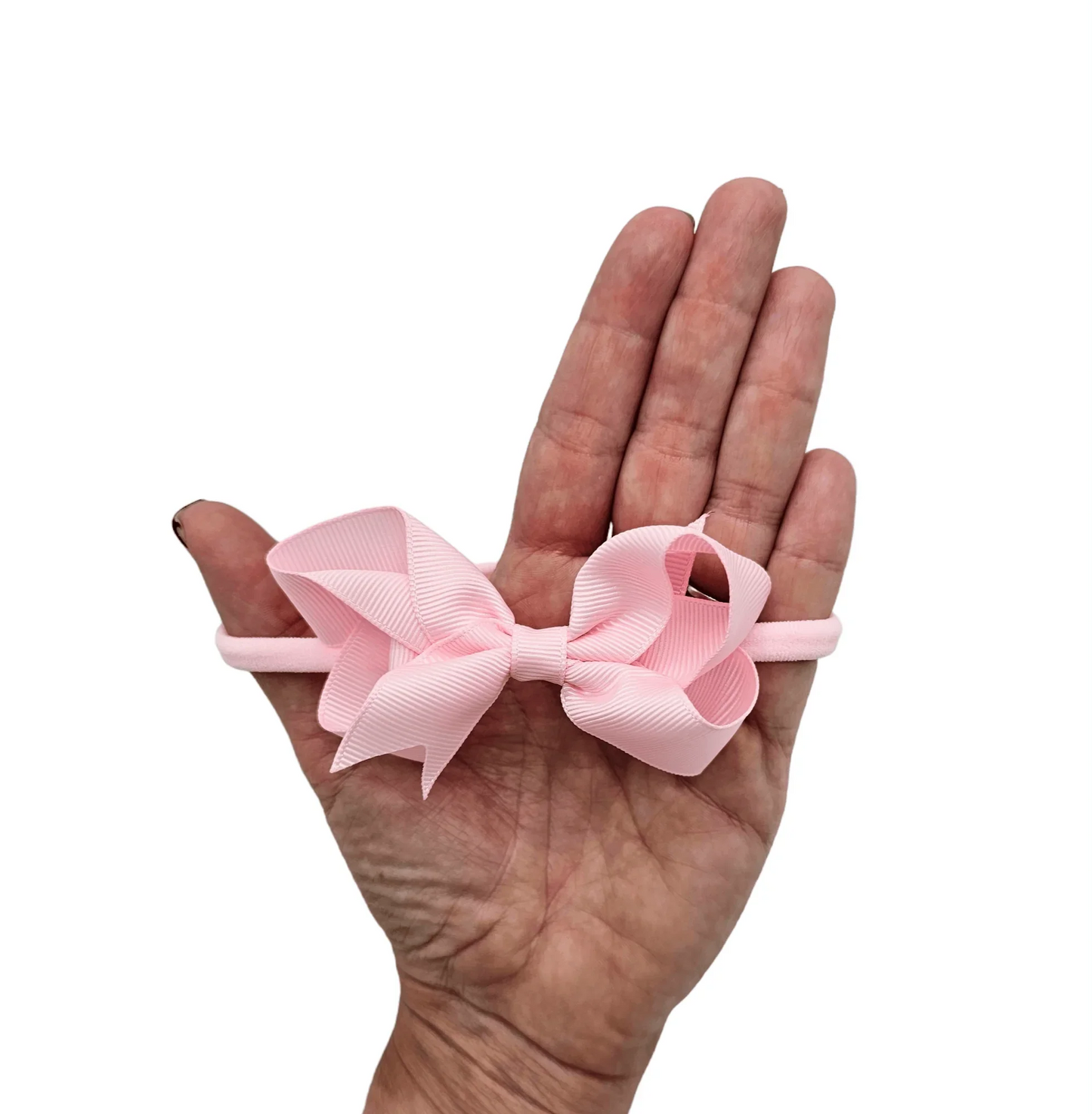 Light Pink 3 Inch Dainty Bow On Headband - Betty Brown Boutique Ltd
