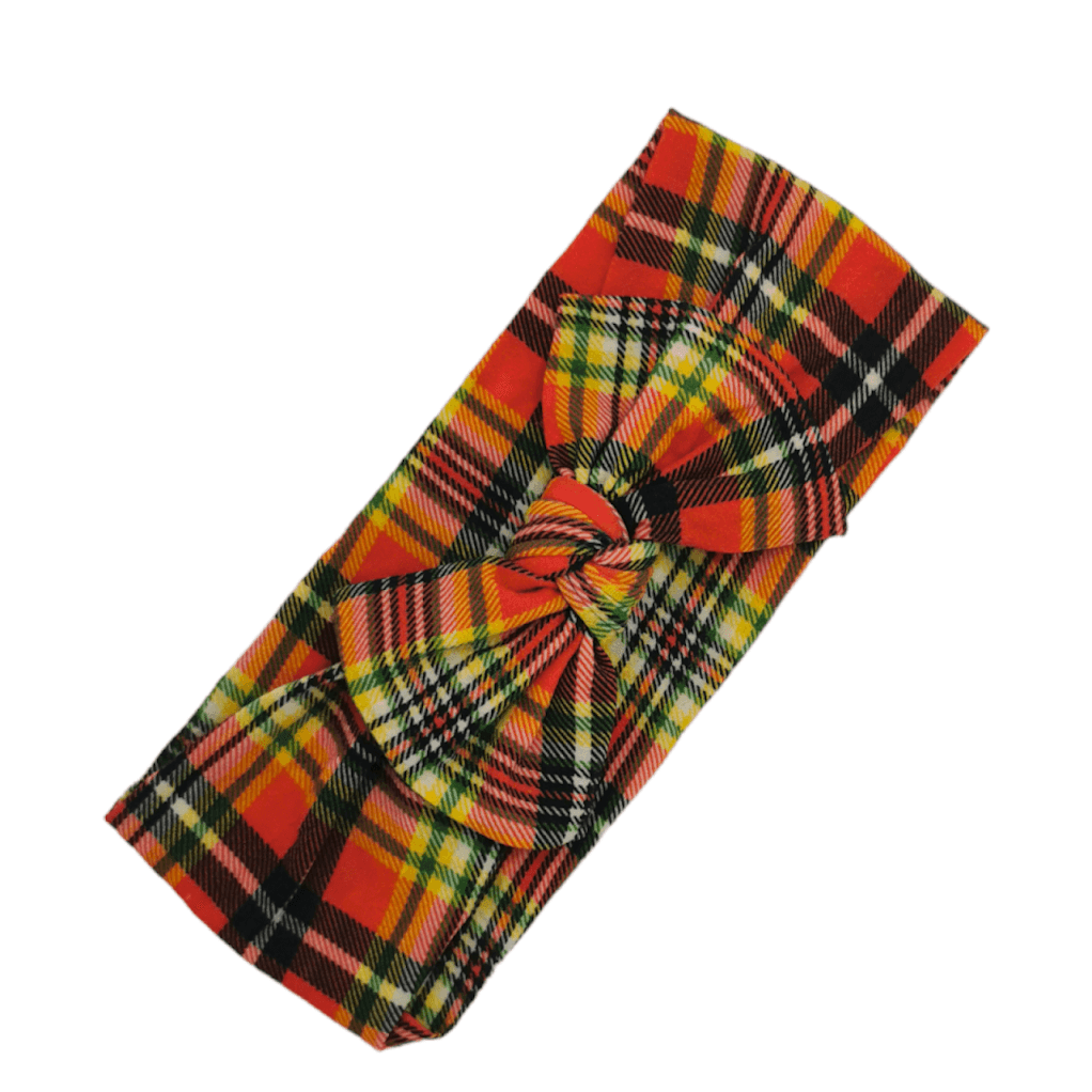 Adult size - Tartan Smooth Headwrap - Betty Brown Boutique Ltd