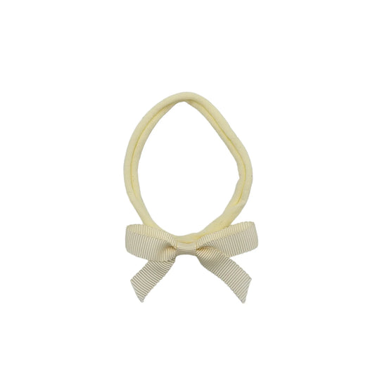 Cream 2.5 inch Dainty Bow On Headband - Betty Brown Boutique Ltd