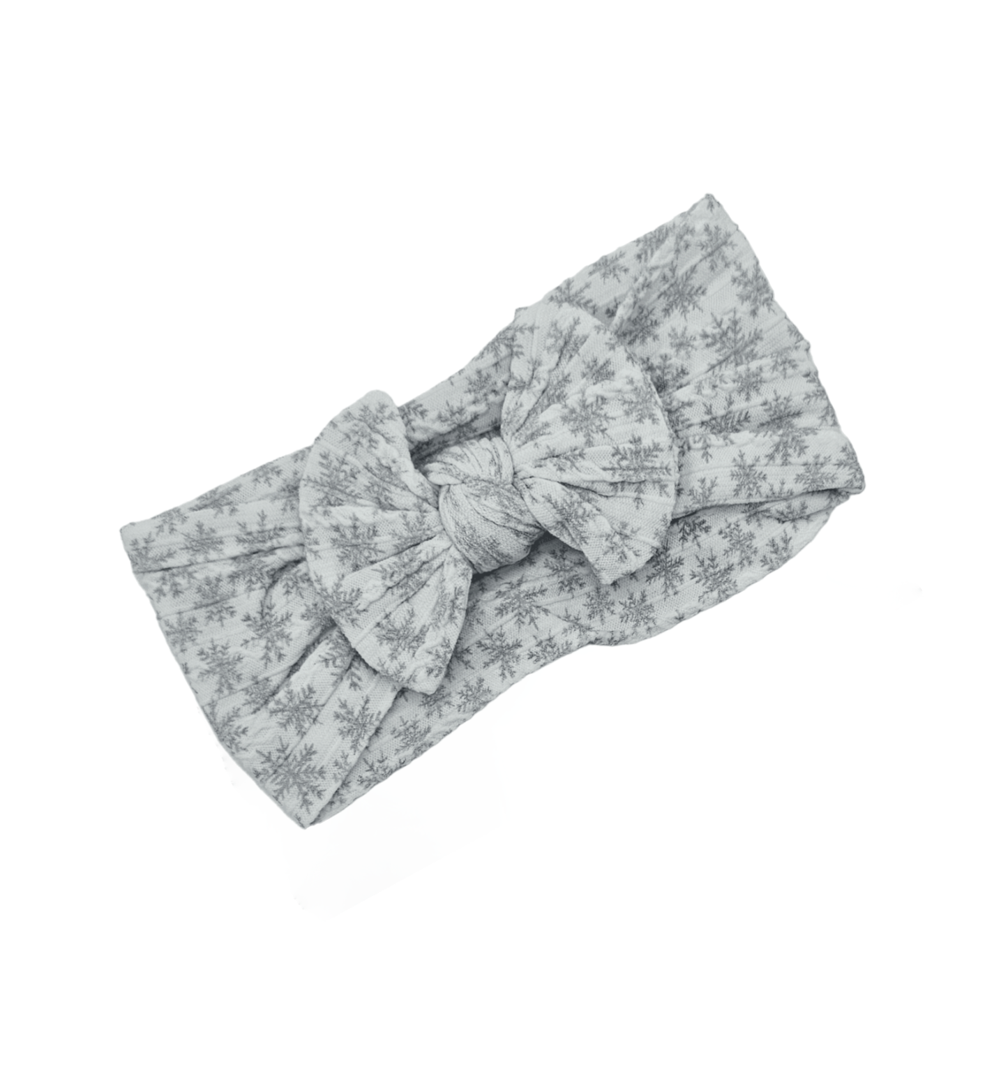 Adult Size - White Snowflake Cable Knit Headbands - Christmas Collection