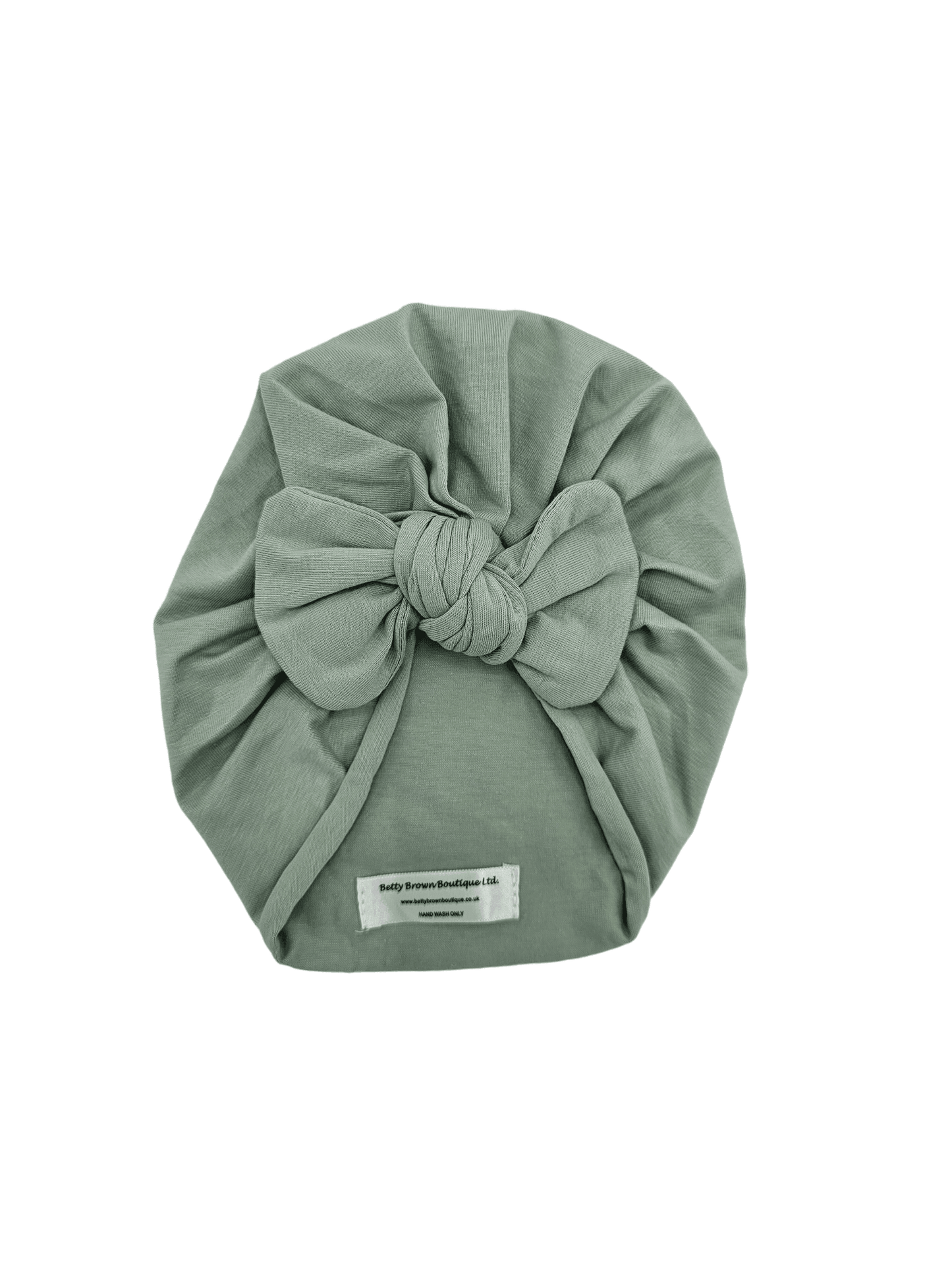 Olive Green Turban Hat With Bow - Betty Brown Boutique Ltd