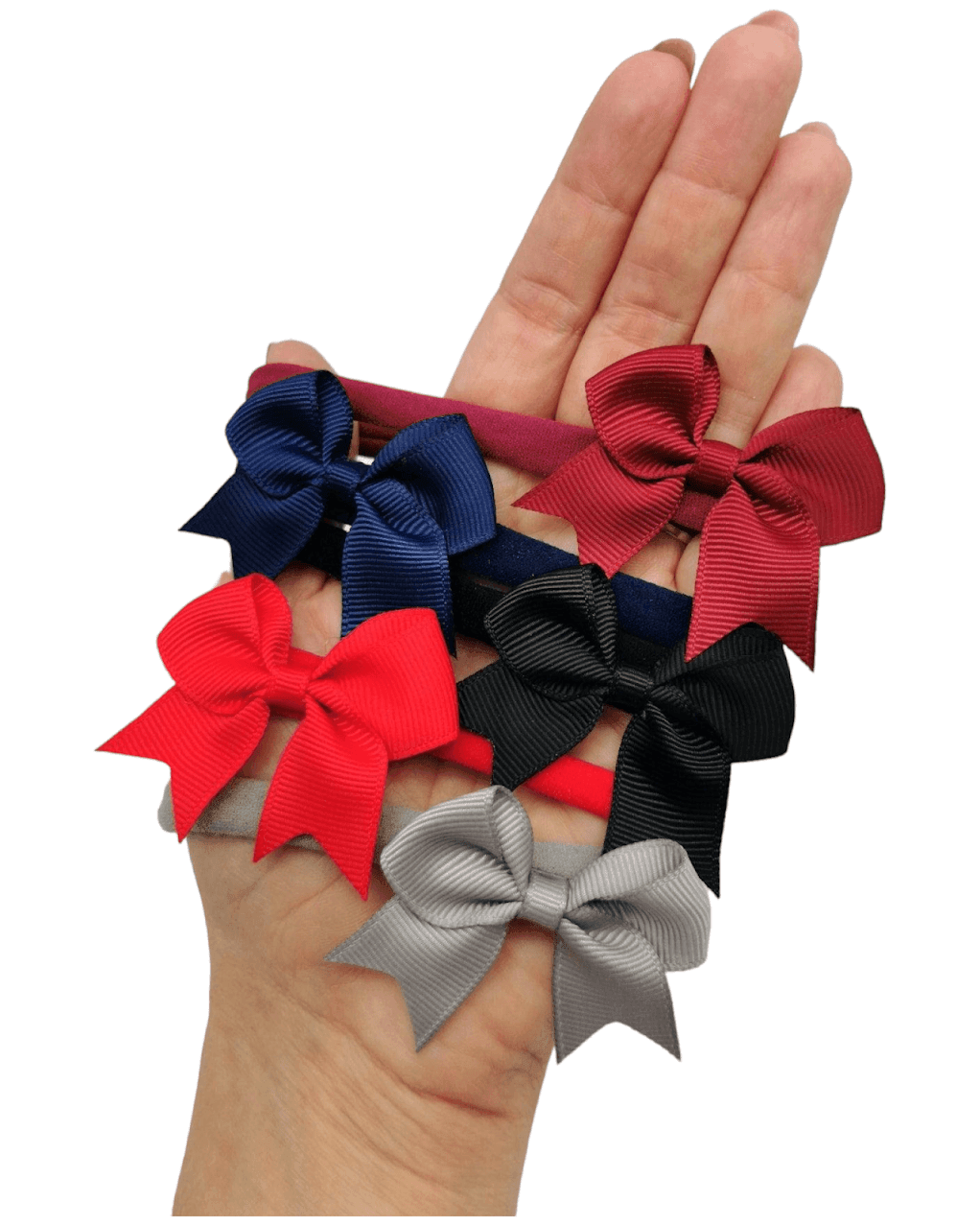 2 inch Kiss Dainty Bow On Headband - Betty Brown Boutique Ltd