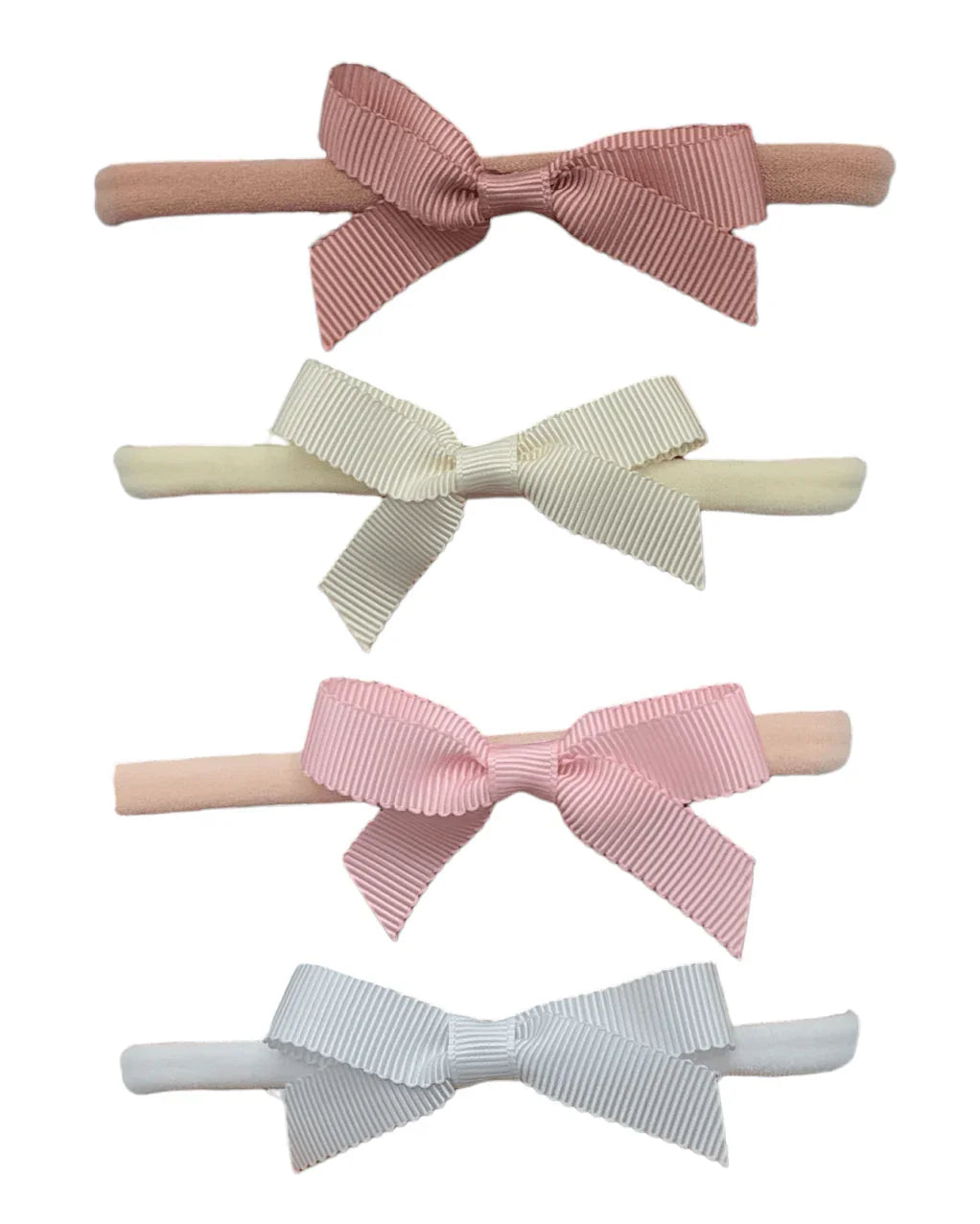 Pack Of 4 - 2.5 inch Dainty Bow Headbands Bundle - Betty Brown Boutique Ltd