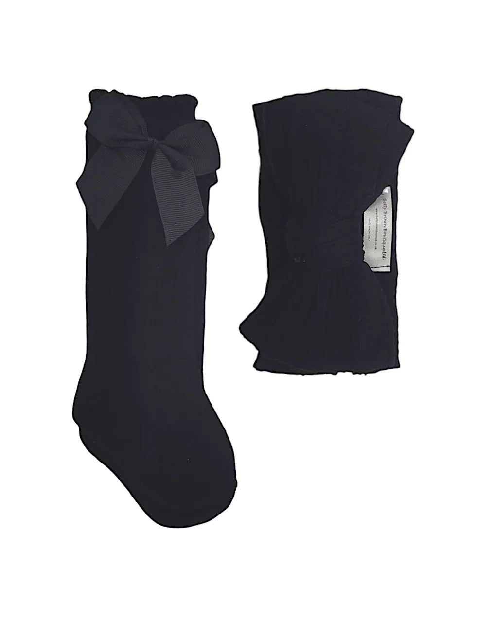 Our Black Larger Headwrap & Knee High Socks Set - Betty Brown Boutique Ltd