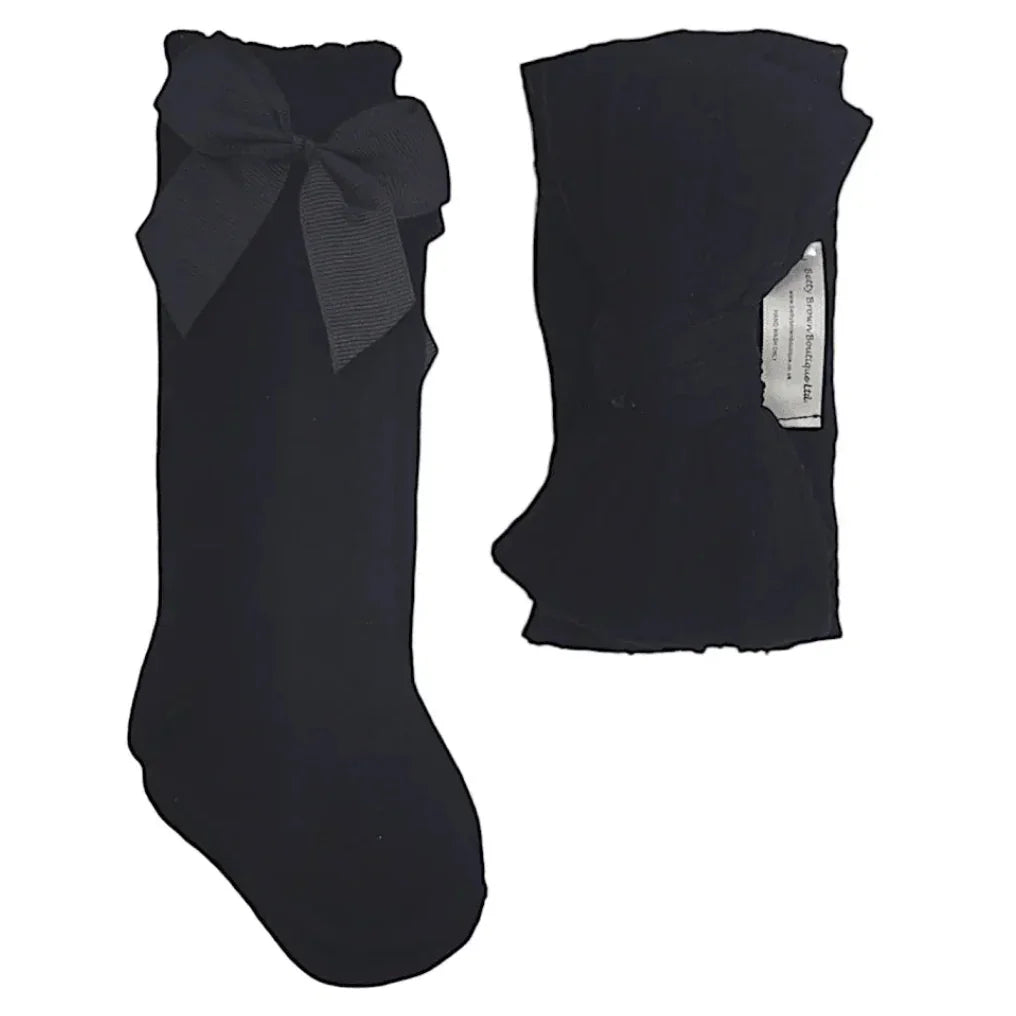 Our Black Larger Headwrap & Knee High Socks Set - Betty Brown Boutique Ltd