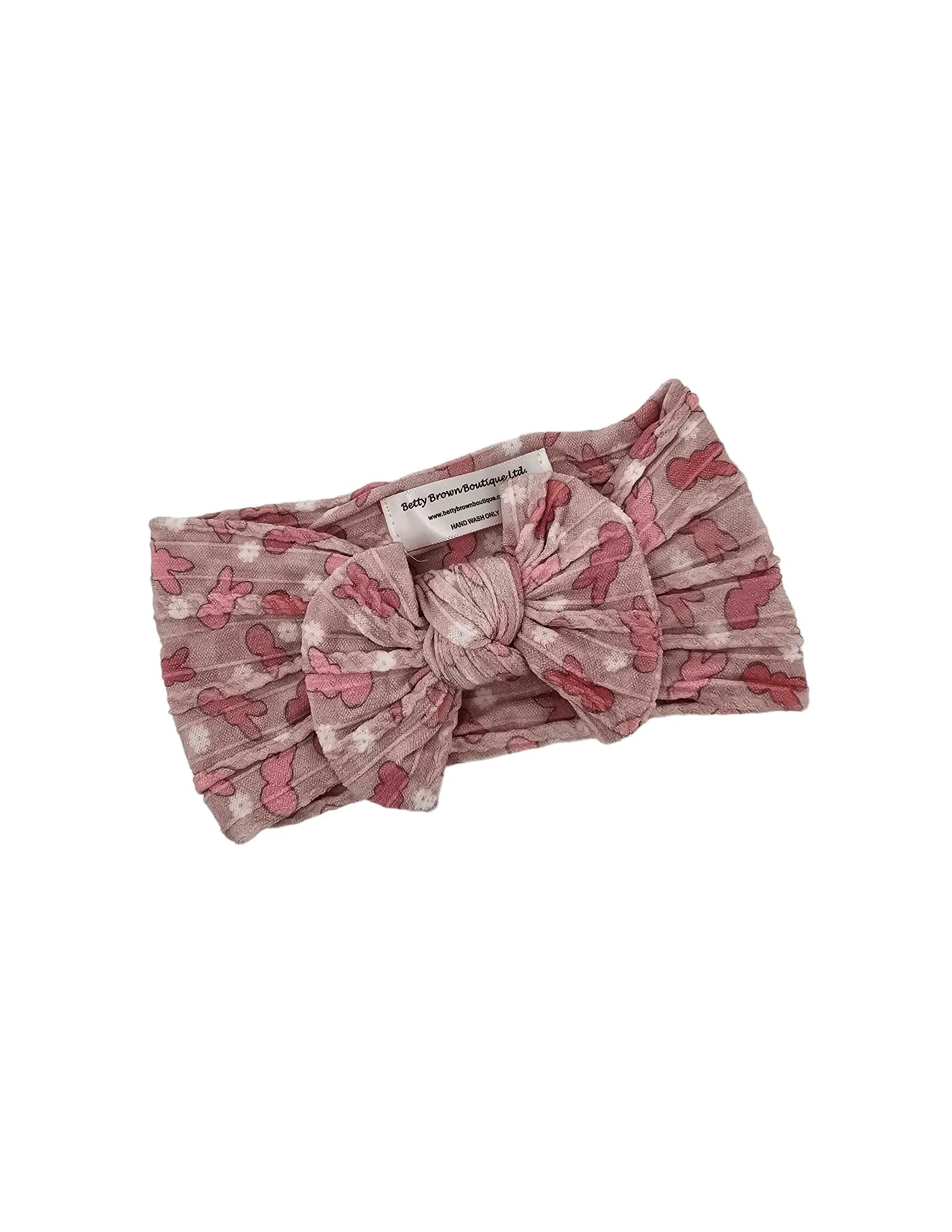 Easter Bunny Smaller Bow Cable Knit Headwrap - Betty Brown Boutique Ltd