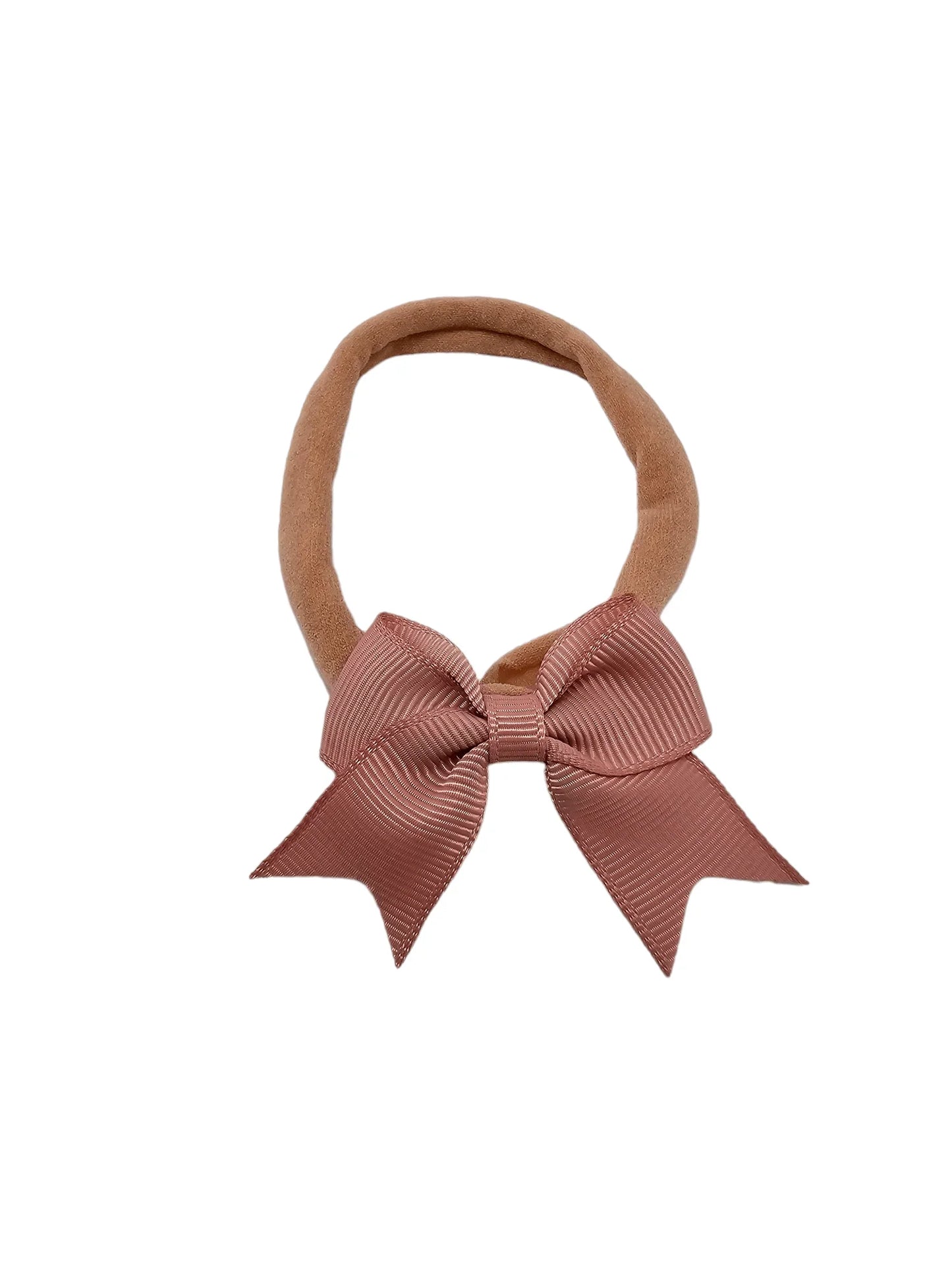 Dusty Pink 2 inch Dainty Kiss Bow On Headbands - Betty Brown Boutique Ltd