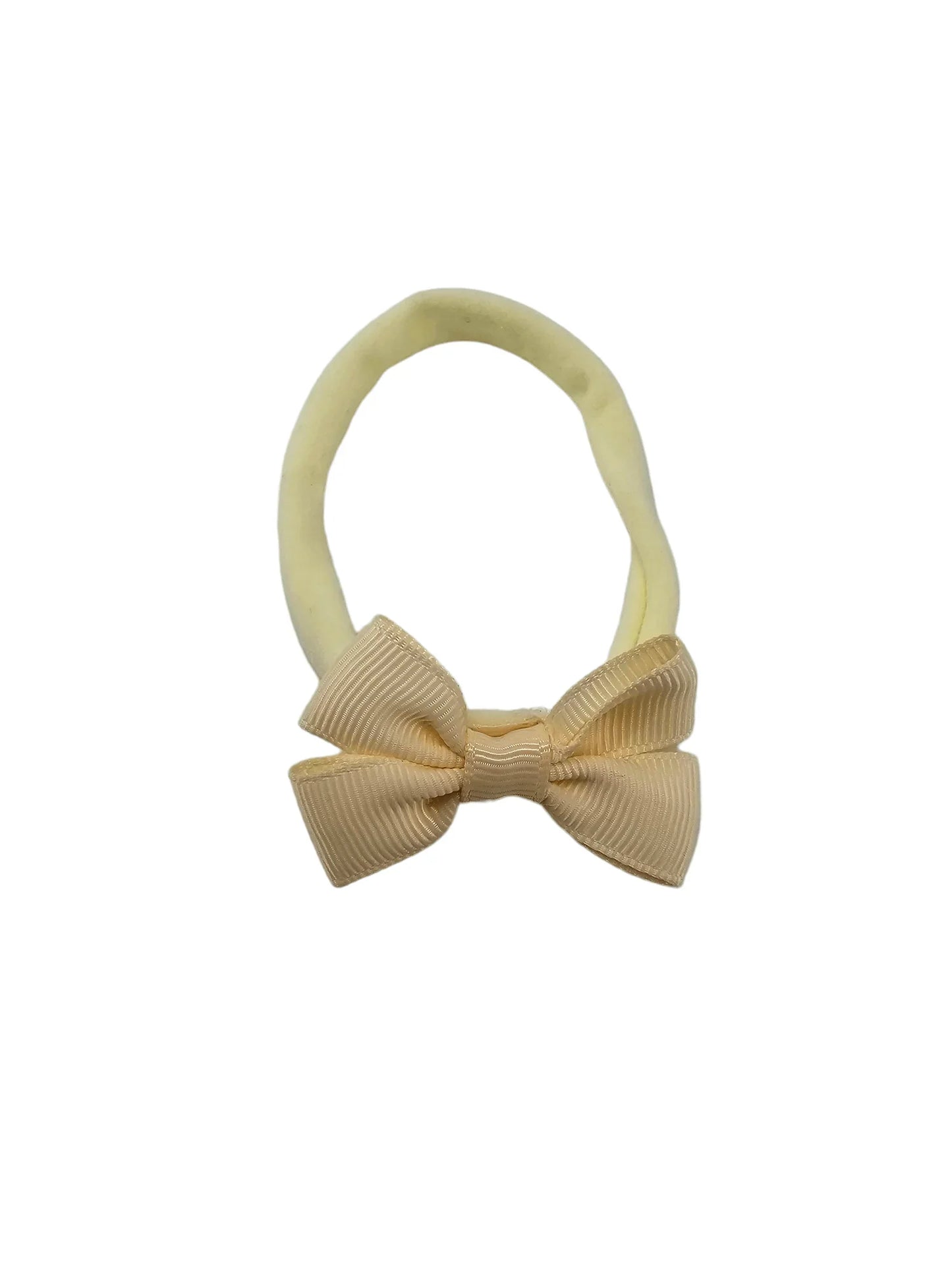 Lemon 2 inch Mini Dainty Double Bow On Headband - Betty Brown Boutique Ltd