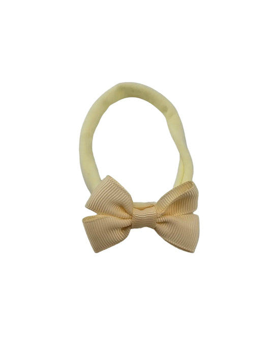 Lemon 2 inch Mini Dainty Double Bow On Headband - Betty Brown Boutique Ltd