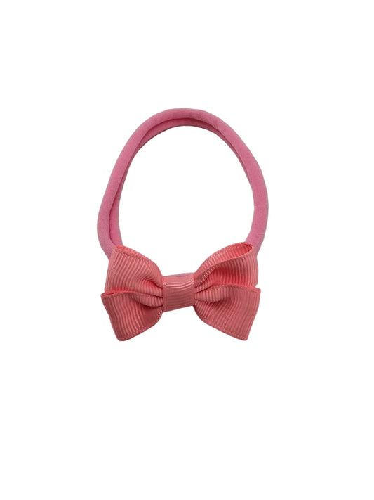 Candy Pink 2 inch Mini Dainty Double Bow On Headband - Betty Brown Boutique Ltd