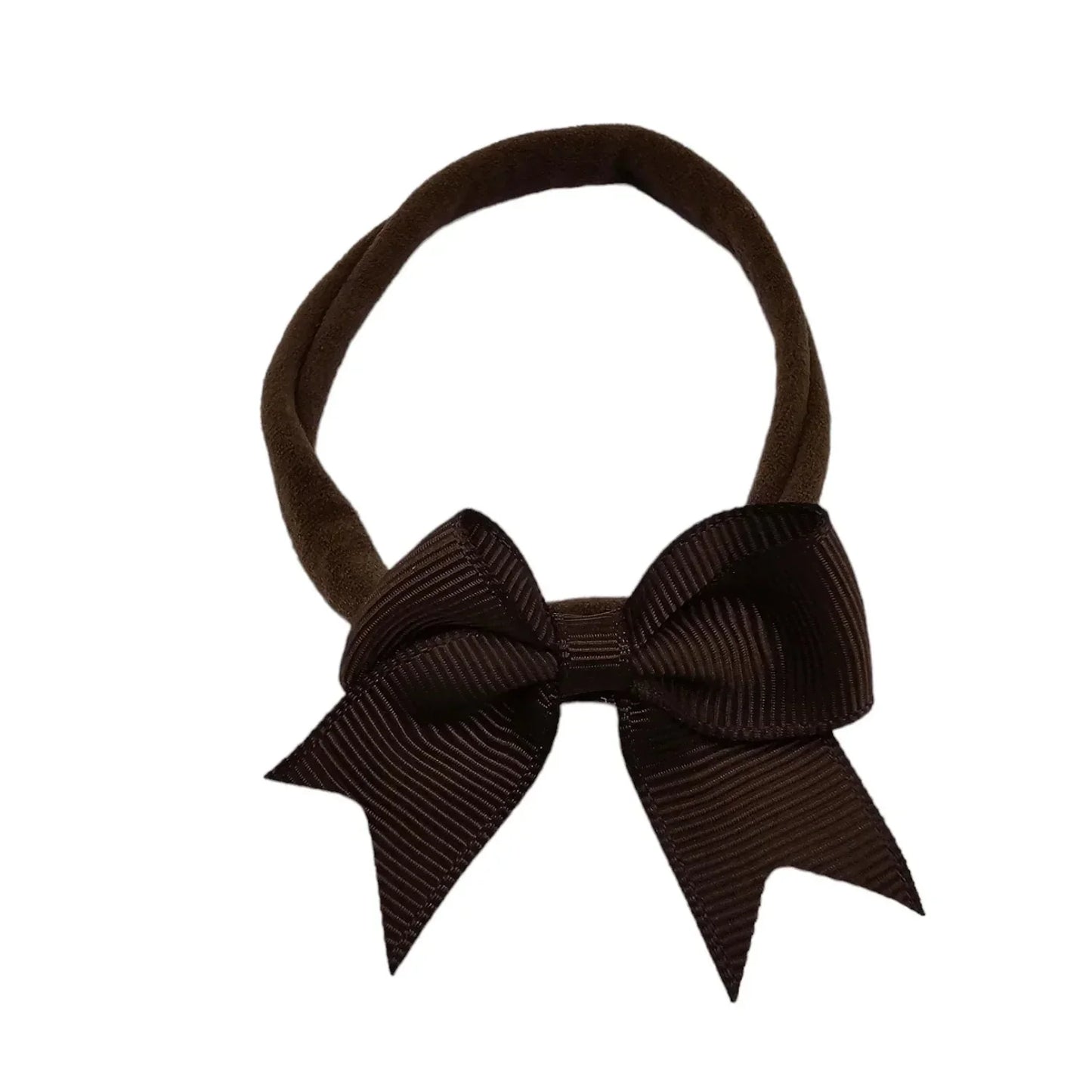 Dark Brown 2 inch Kiss Dainty Bow On Headbands - Betty Brown Boutique Ltd
