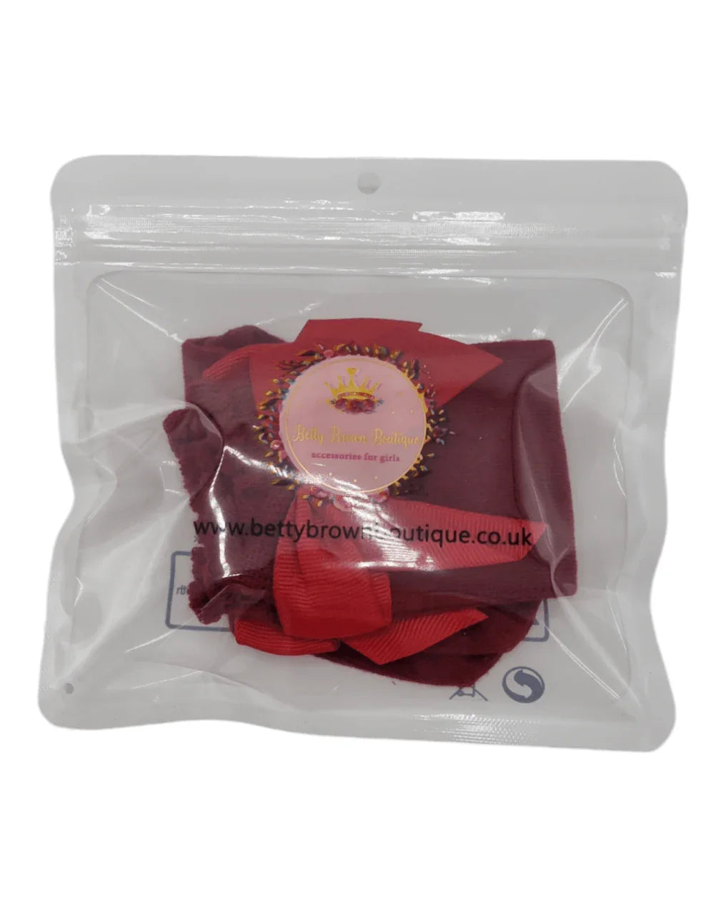 Red Knee High Socks With 3 Inch Bow - Betty Brown Boutique Ltd