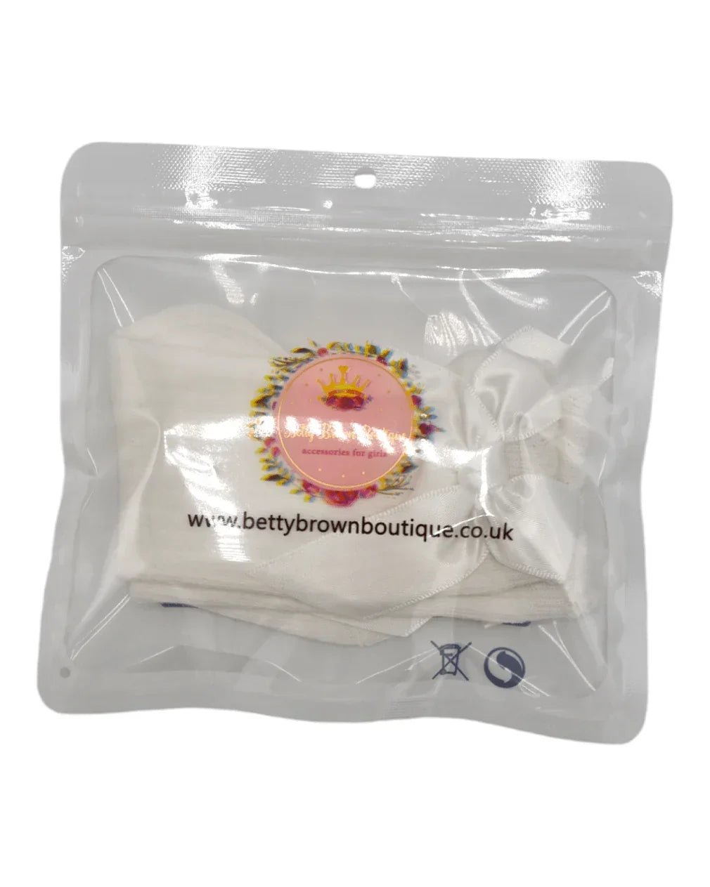 Ivory Ribbed Knee High Socks With Satin 3 Inch Bow - Betty Brown Boutique Ltd