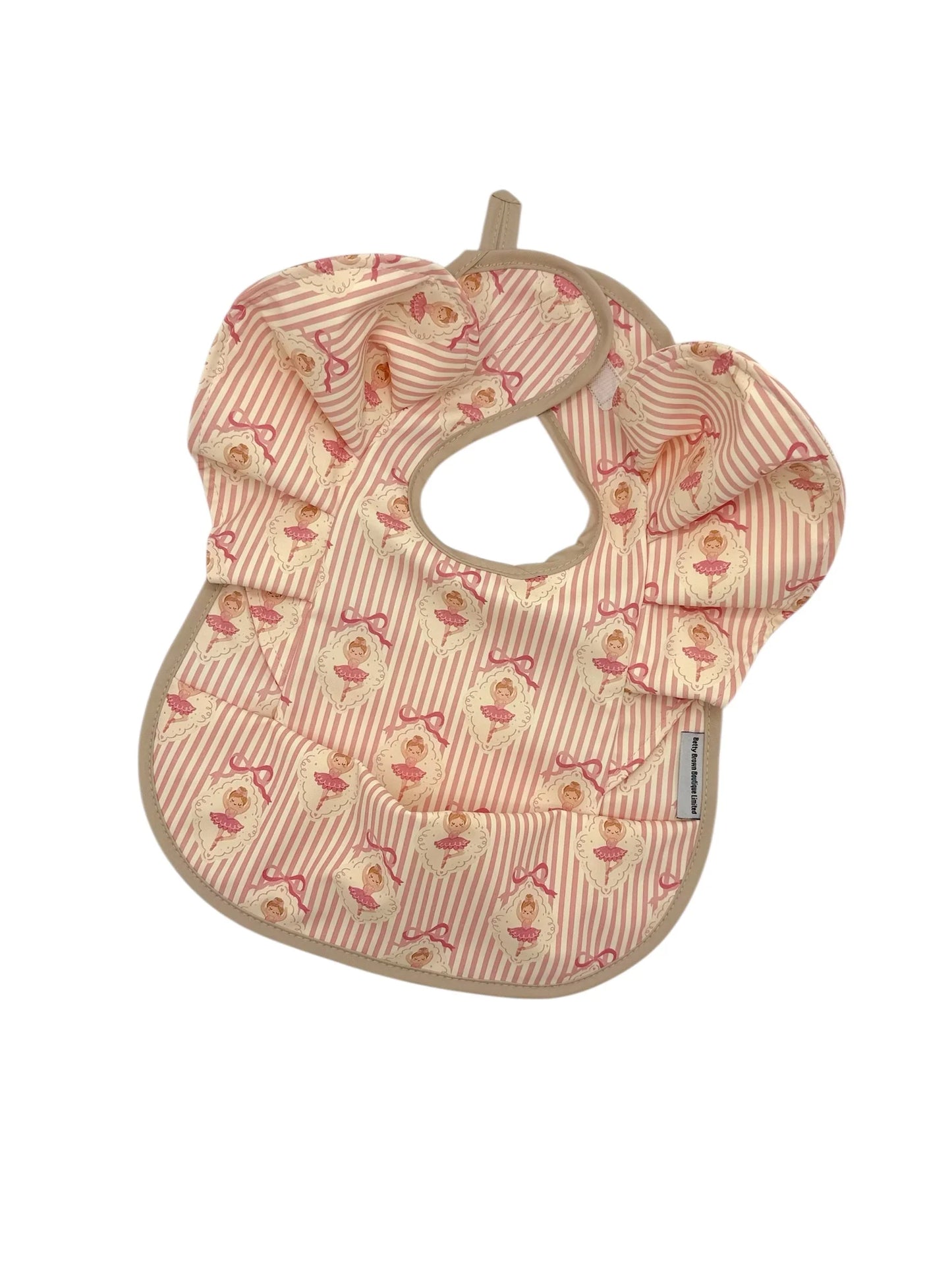 Ballerina Pattern Detailed Waterproof Bib For 6-18 Months - Image 5