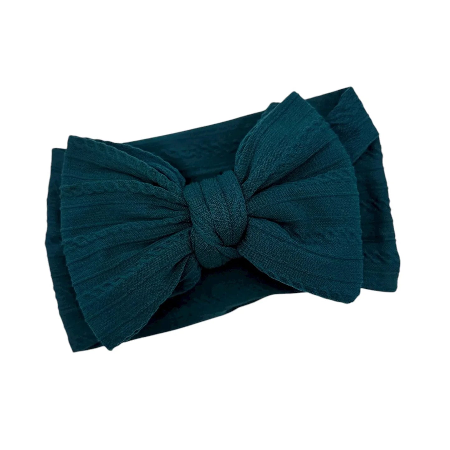 Forest Green Larger Bow Headband Perfect For Baby Girls - Image 1