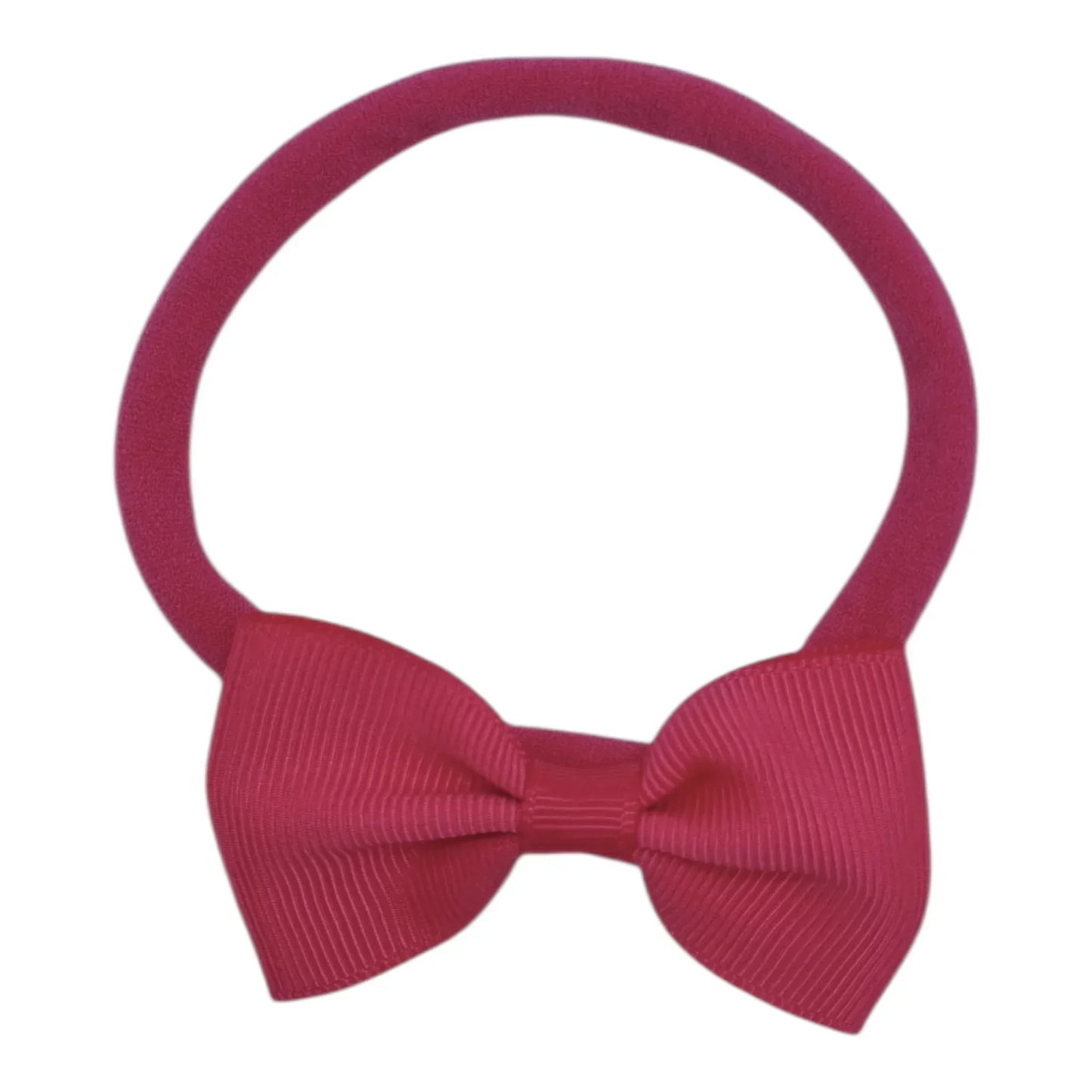 Hot Pink 2.5 inch Dainty Bow Headband For Babies From Newborn - Image 1