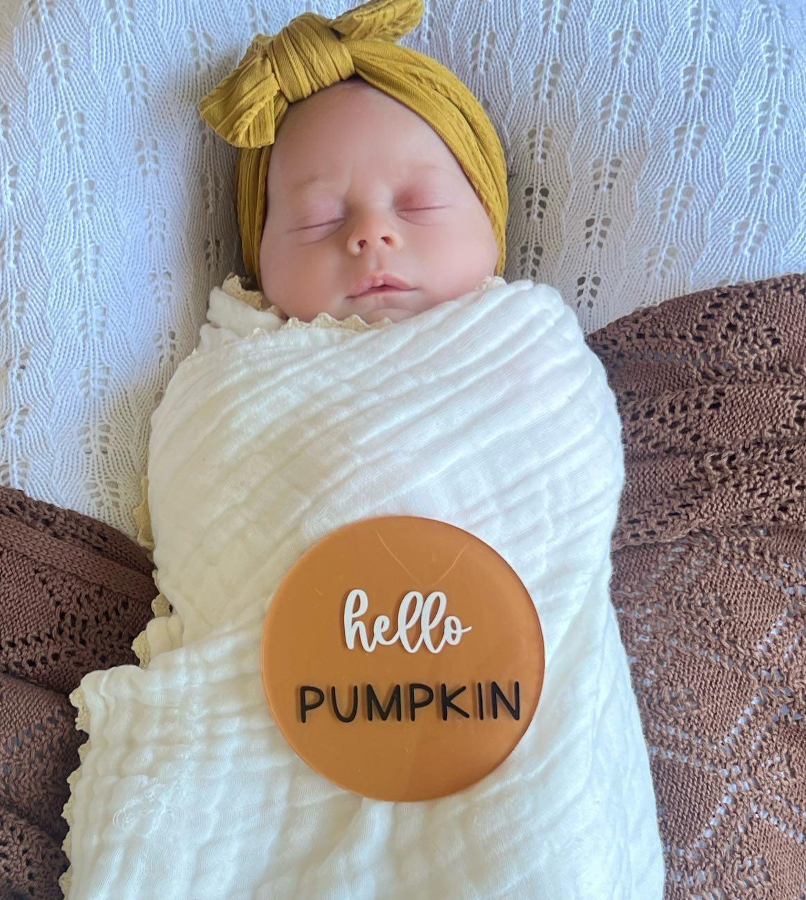 Mustard Smaller Bow Headband For Newborn Babies to Age 3 - Image 3