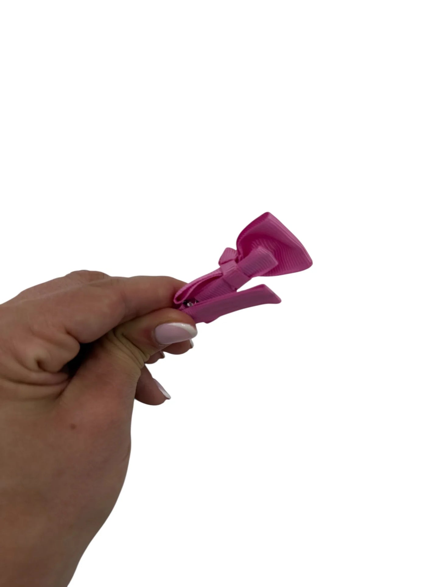 Rainbow Pack of 10 My First 2 inch Bow Clips For Baby Girls - Image 3