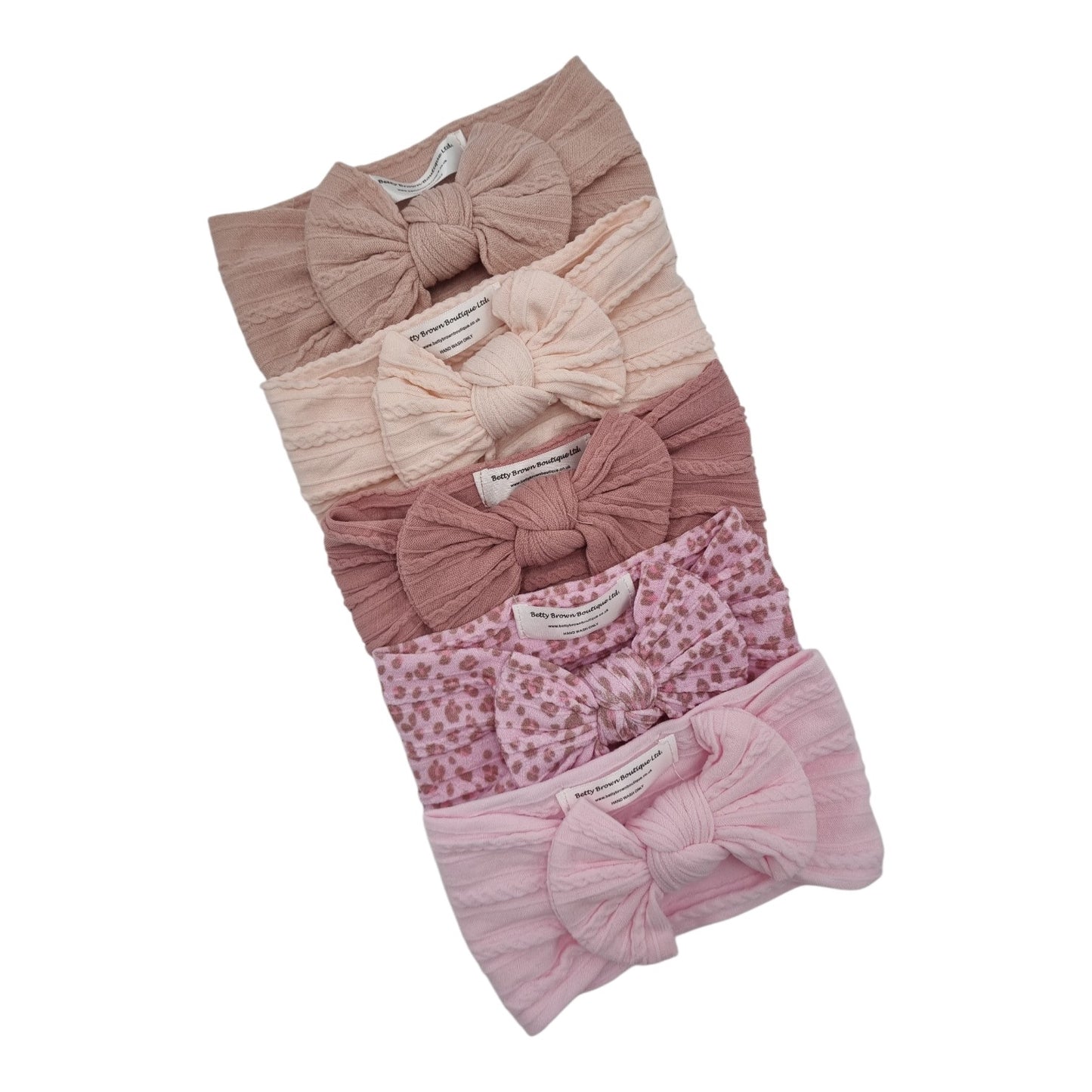 Imperfection Bundle Of 5 Smaller Bow Cable Knit Headbands