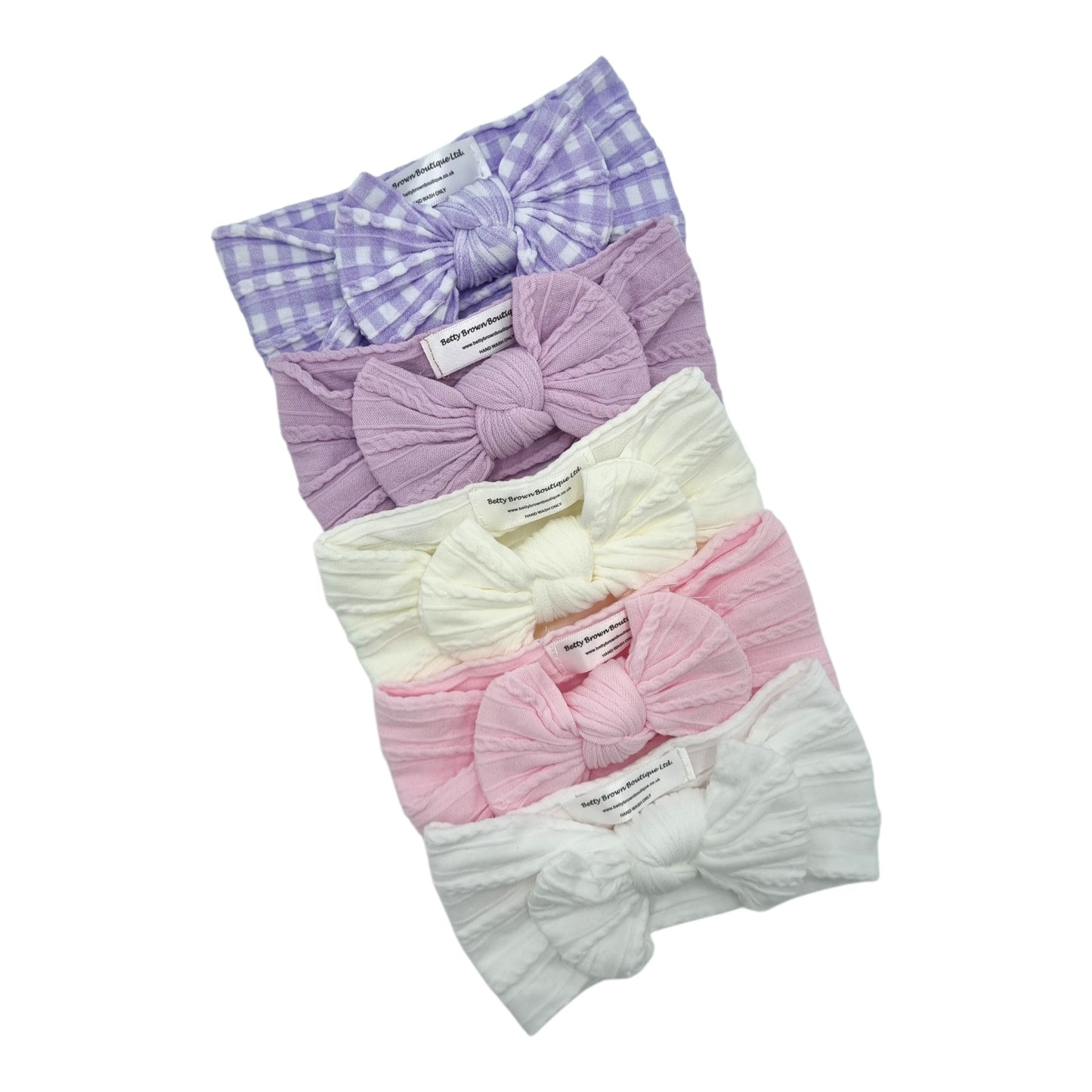 Imperfection Bundle Of 5 Smaller Bow Cable Knit Headbands