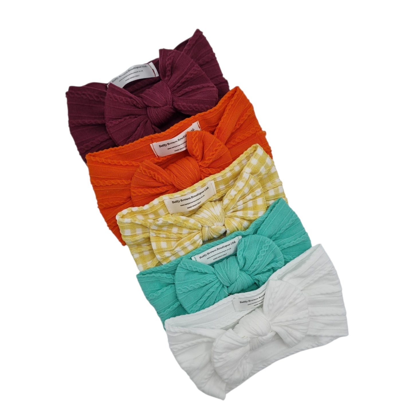 Imperfection Bundle Of 5 Smaller Bow Cable Knit Headbands l