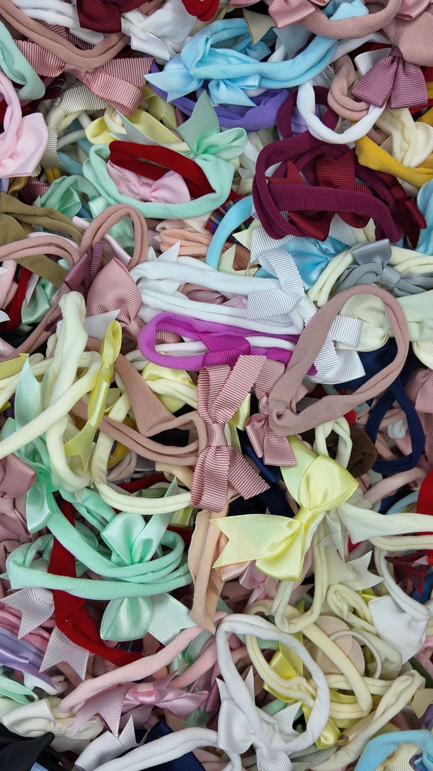 Surprise Bundle of 10 Dainty Baby Bow Headbands For Babies - Image 2