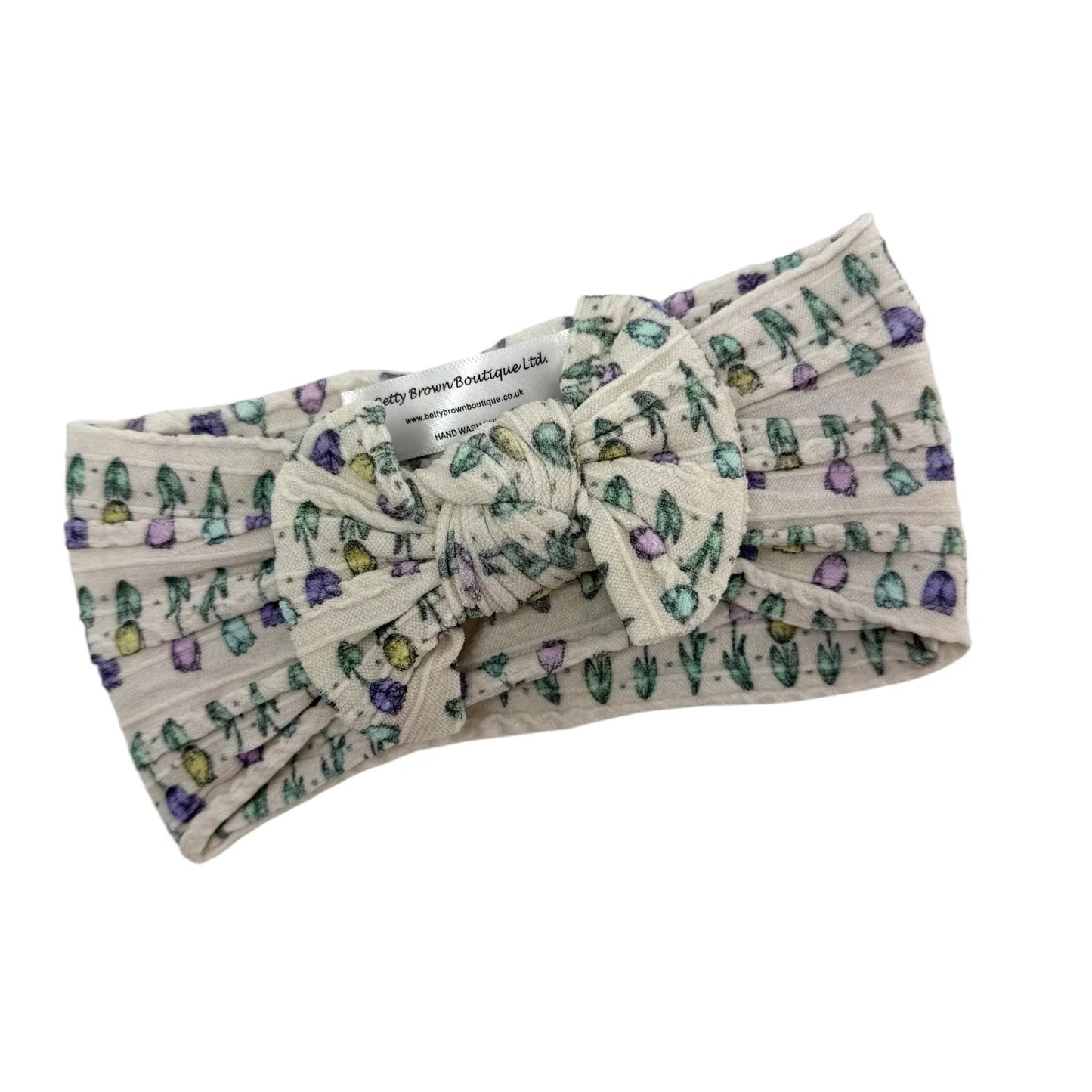 Tulip Smaller Bow Headband For Babies to 3 Year Olds - Image 1