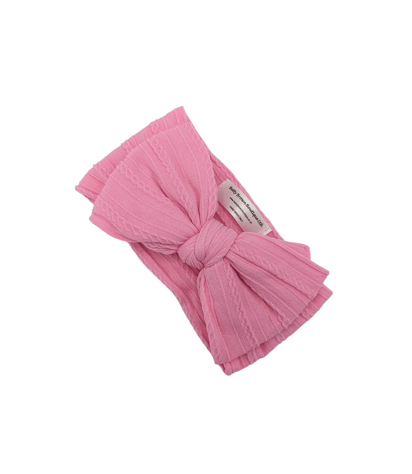 Candy Pink Larger Bow Headband Perfect For Newborns to Age 3 - Image 5