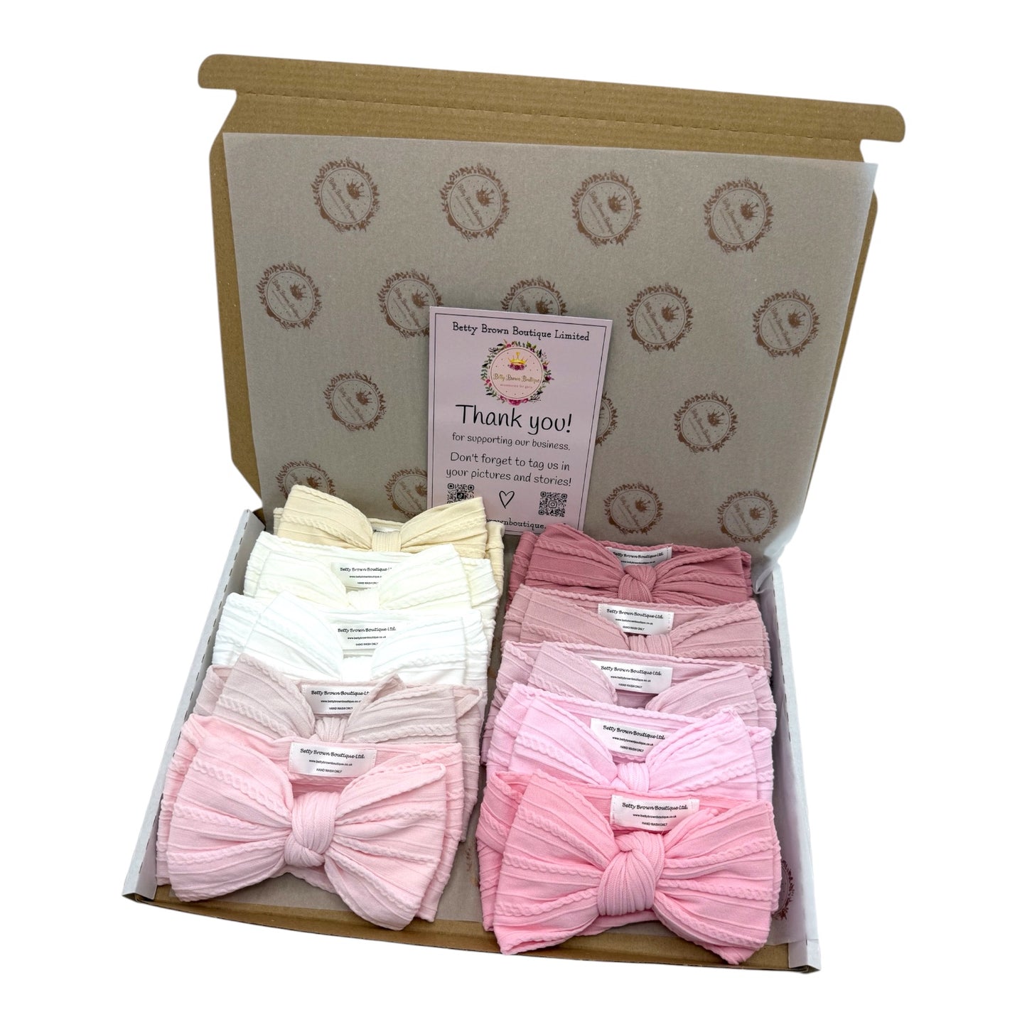 Bumper Starter Bundle of 10 Larger Bow Cable Knit Headbands Suitable From Newborn - Image 3054