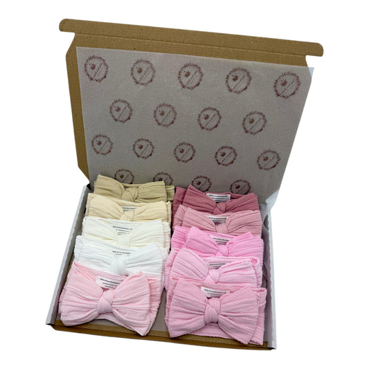 Bumper Starter Bundle of 10 Larger Bow Cable Knit Headbands Suitable From Newborn - Image 3634