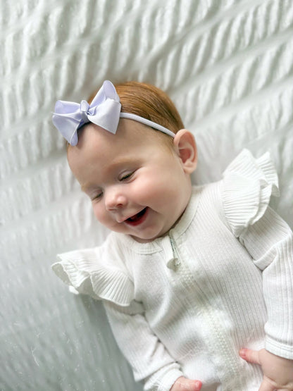 Lilac 2.5 inch Ribbon Dainty Bow On Headband