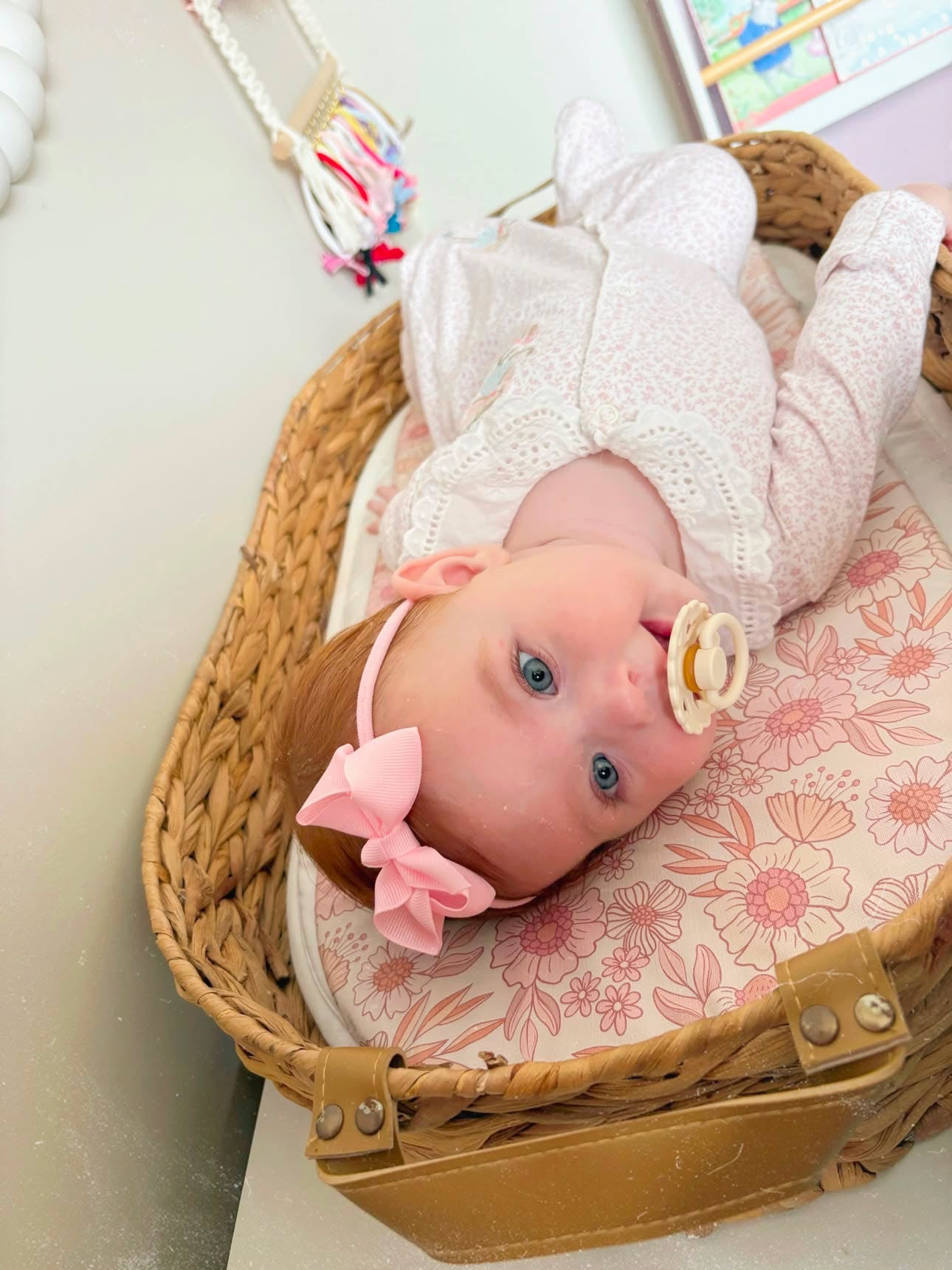 Light Pink 2.5 inch Ribbon Dainty Bow On Headband