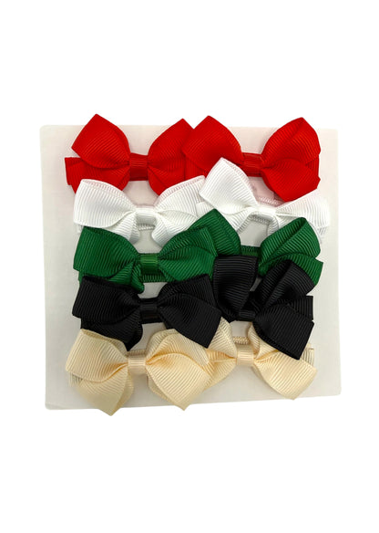 Christmas Classics Set of 10 My First 2 inch Bow Clips