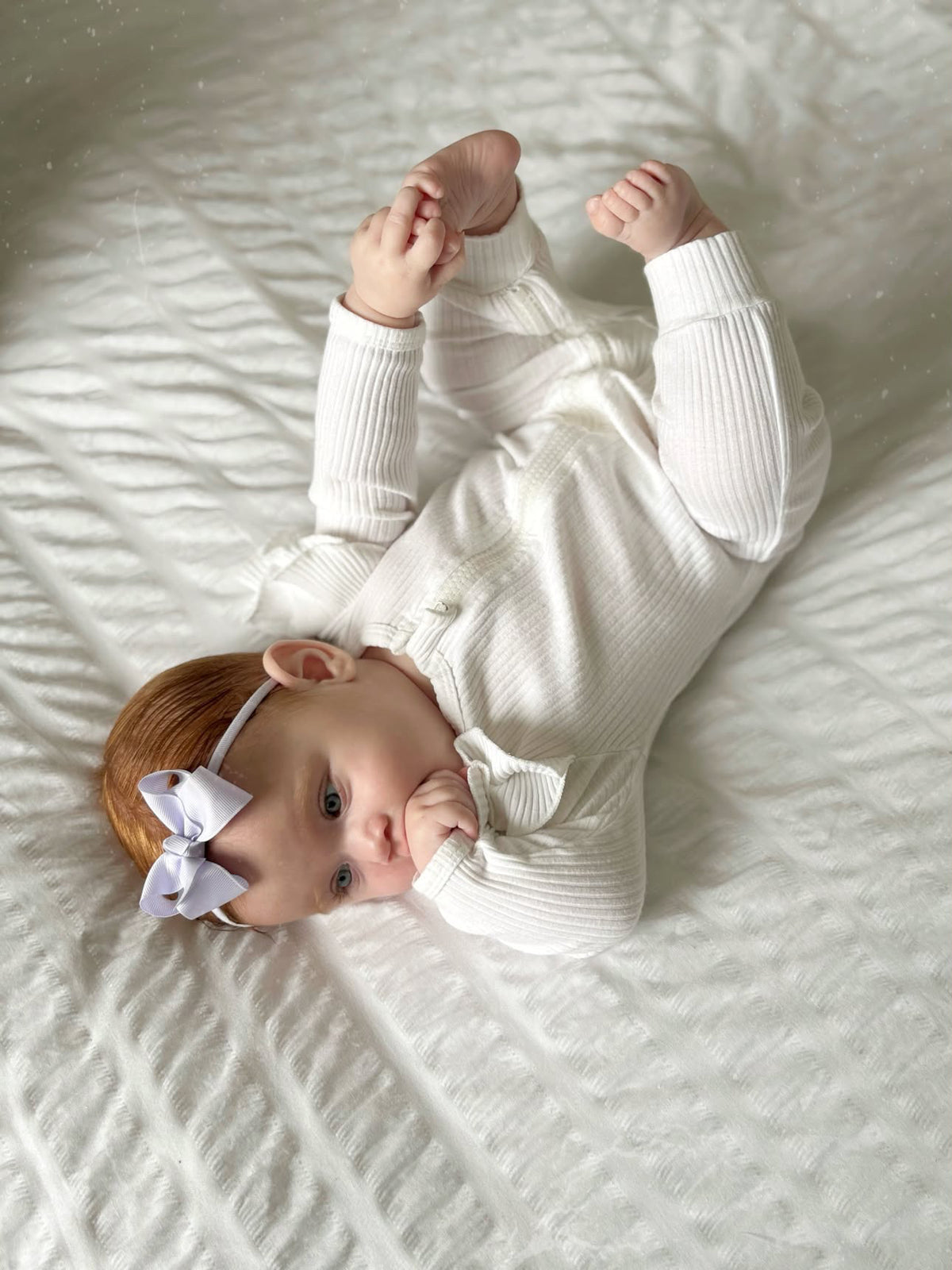 Lilac 2.5 inch Ribbon Dainty Bow On Headband