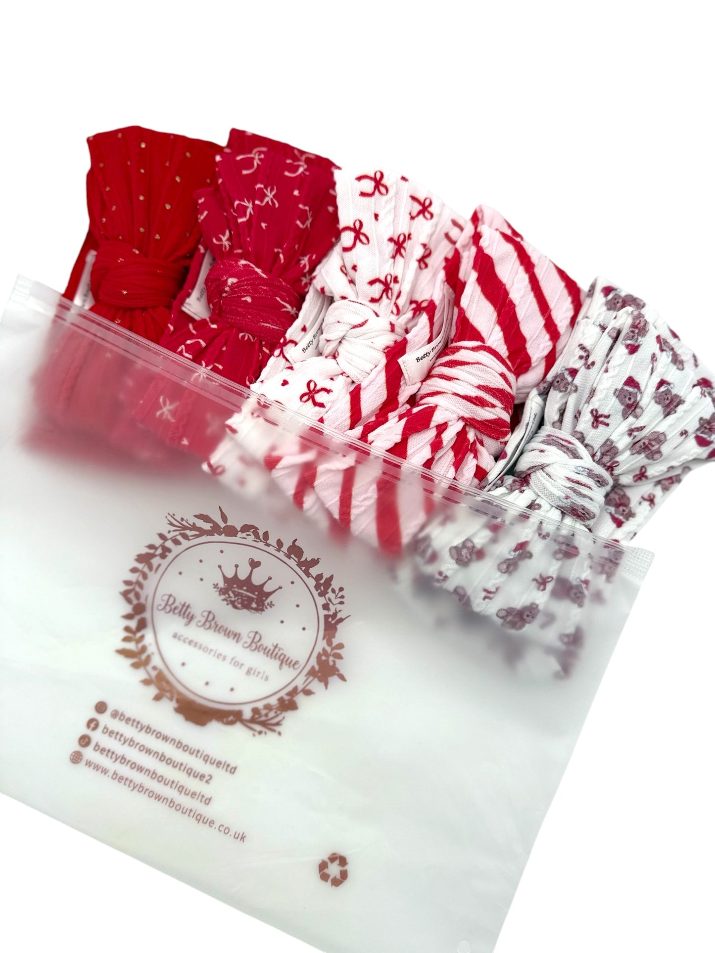 Christmas Essentials Bundle Larger Bow Cable Knit Headbands