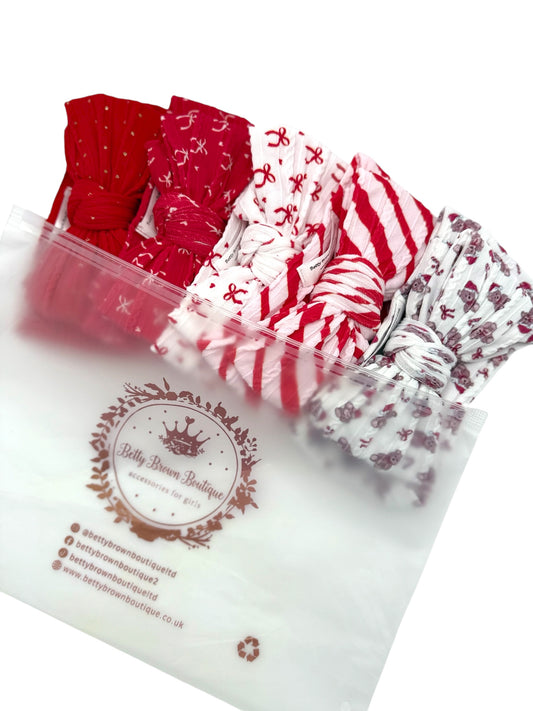 Christmas Essentials Bundle Larger Bow Cable Knit Headbands