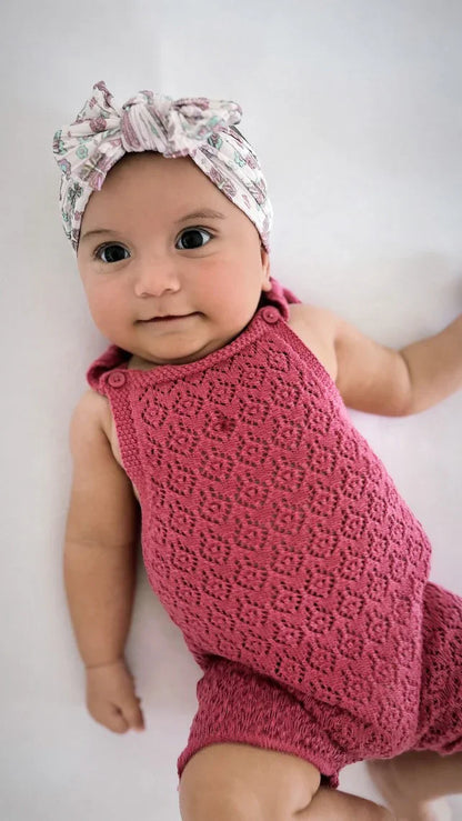 Butterfly Pattern Smaller Bow Cable Knit Headband