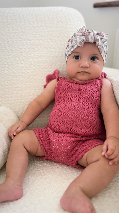 Butterfly Pattern Smaller Bow Cable Knit Headband