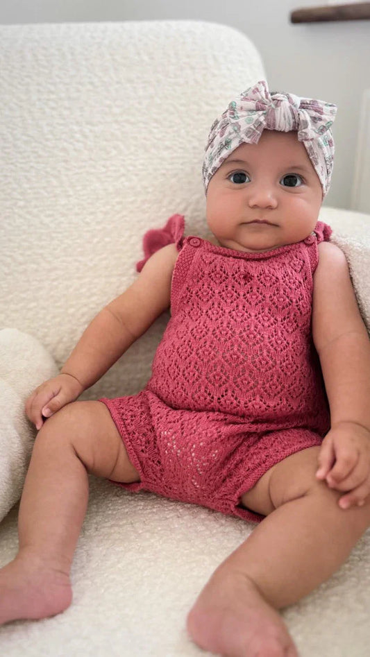 Butterfly Pattern Smaller Bow Cable Knit Headband