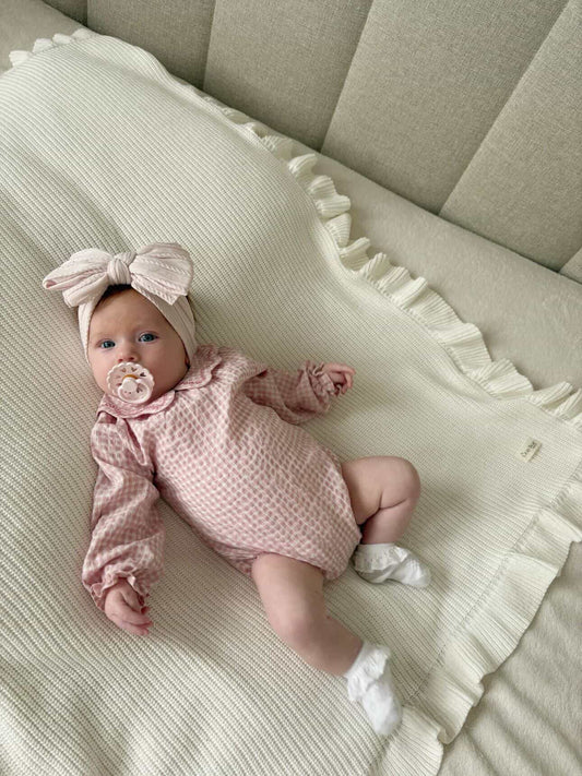 Mushroom Larger Bow Cable Knit Headband