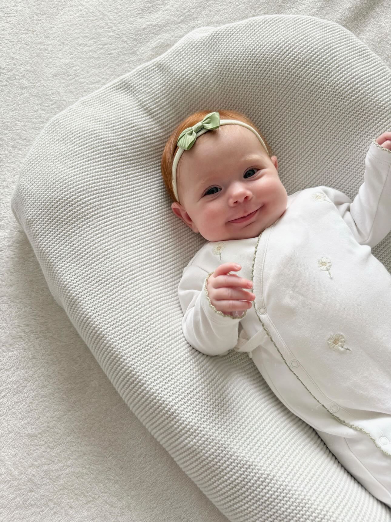 2 inch Sage Green Mini Dainty Double Bow On Headband