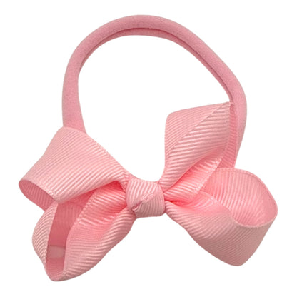 Light Pink 2.5 inch Ribbon Dainty Bow On Headband