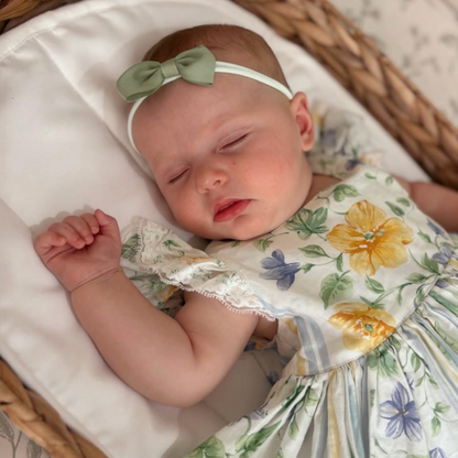 2.5 inch Olive Green Dainty Bow Headband